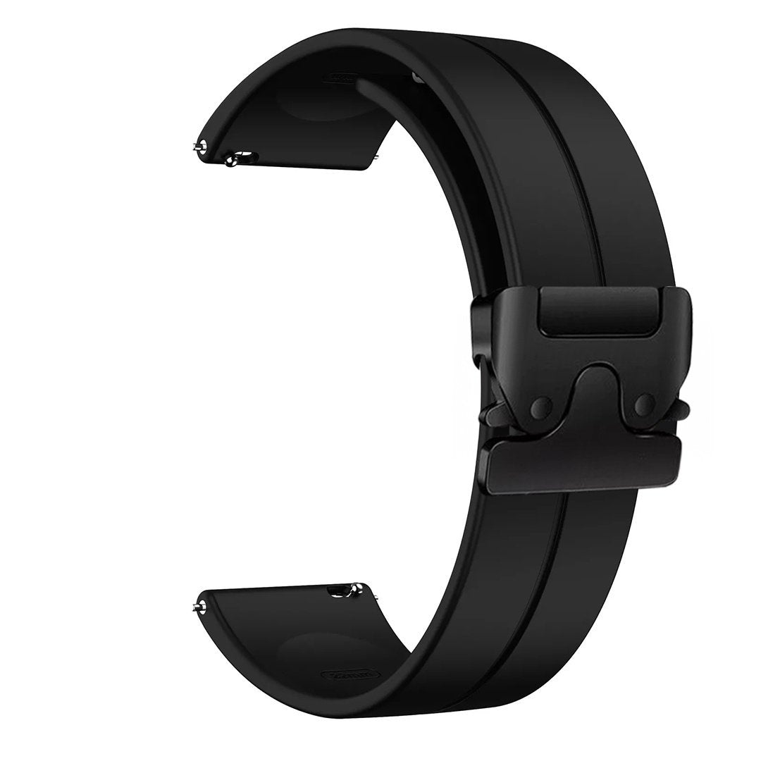 Bracelet silicone Xiaomi Watch S3 avec boucle P (noir)