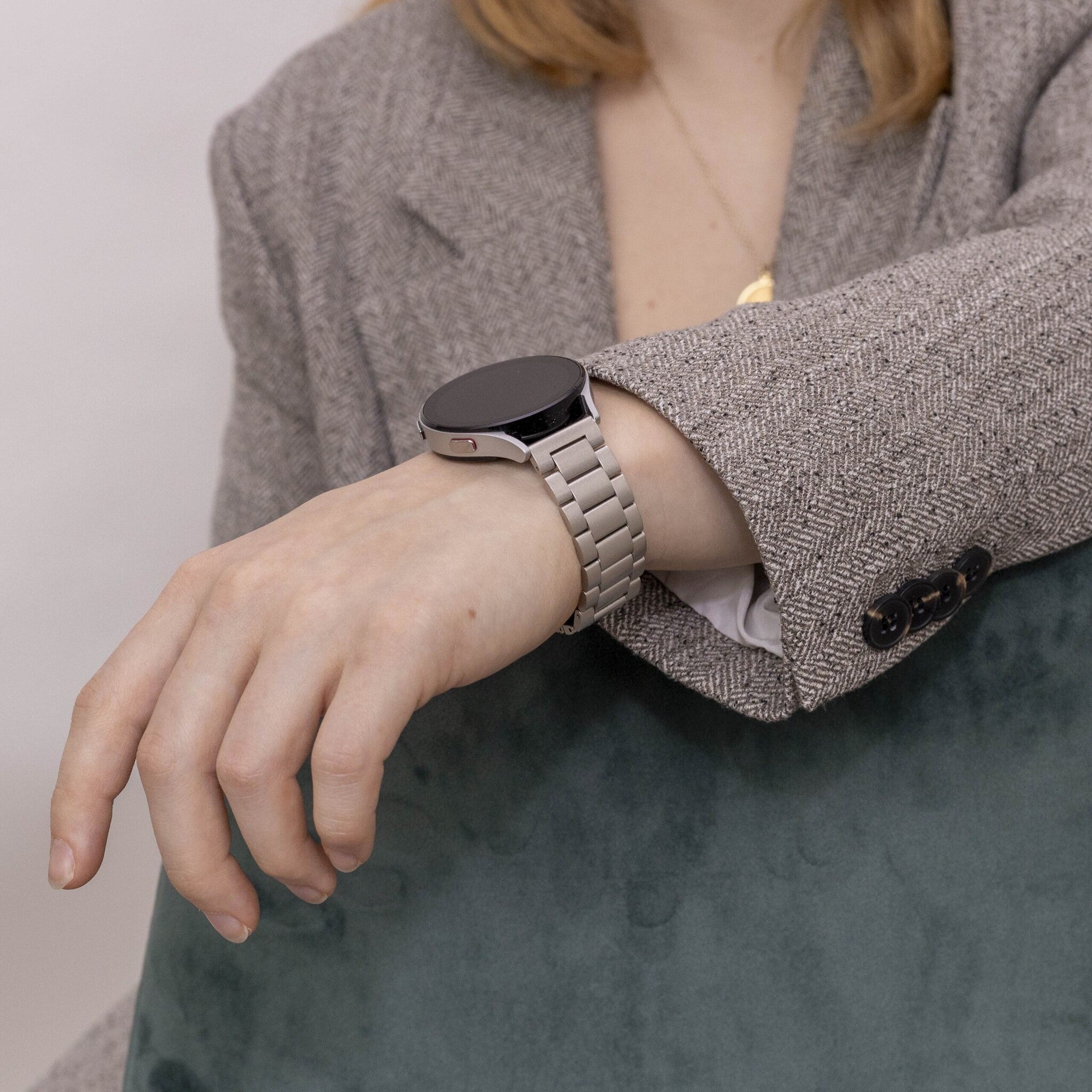 Bracelet acier Samsung Galaxy Watch 4 - 44mm (étoiles)