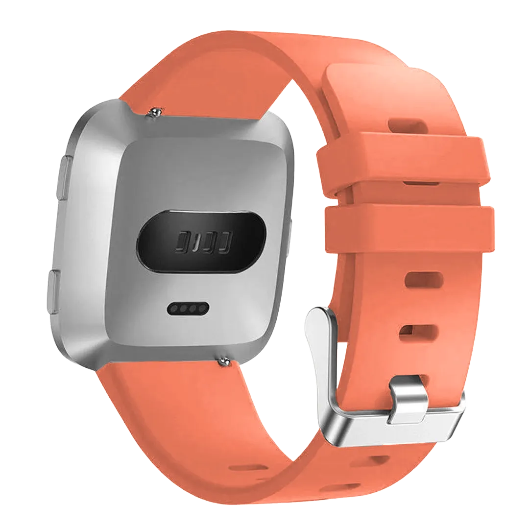 Bracelet silicone Fitbit Versa (pamplemousse)