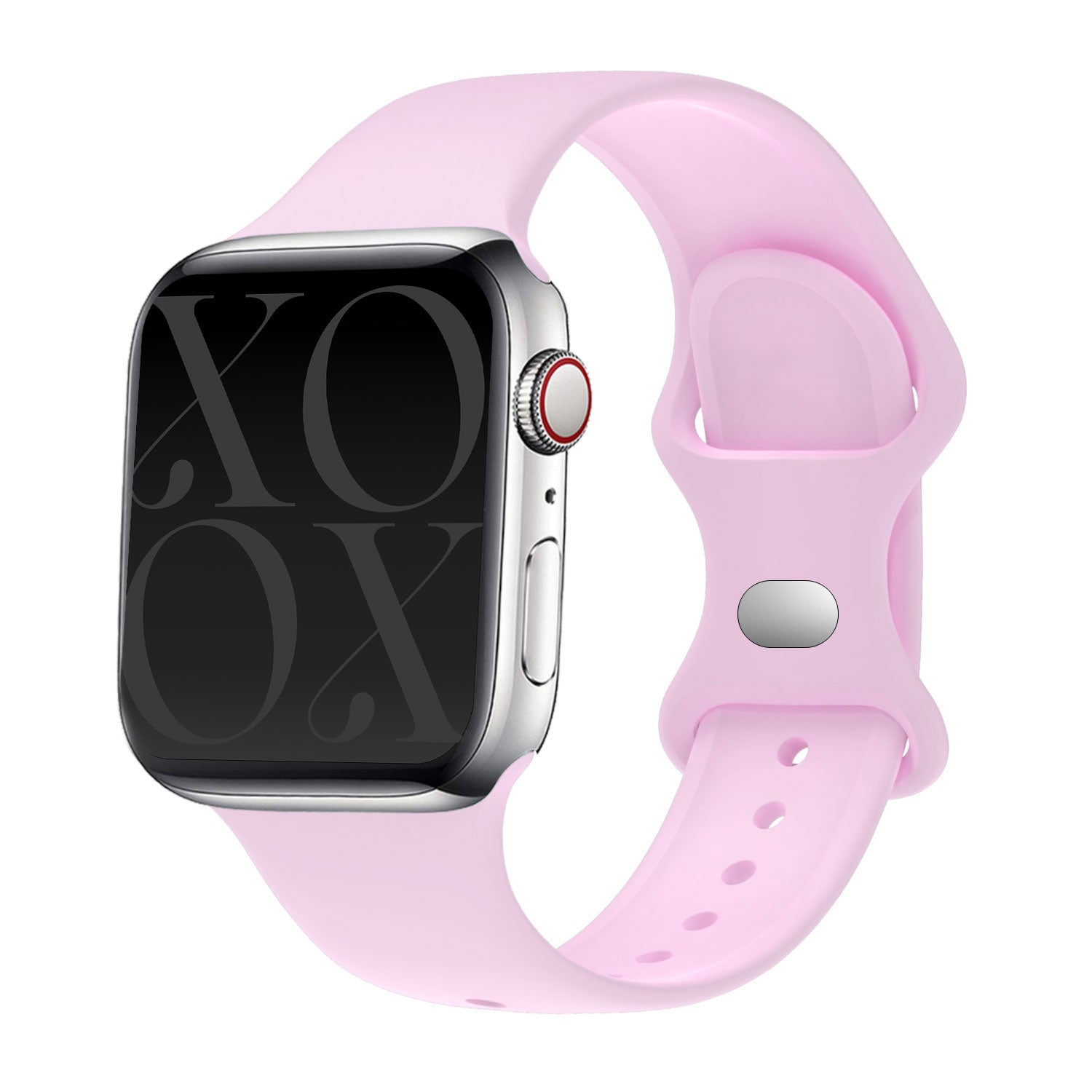 Bracelet silicone xoxo Wildhearts Apple Watch (rose vif)