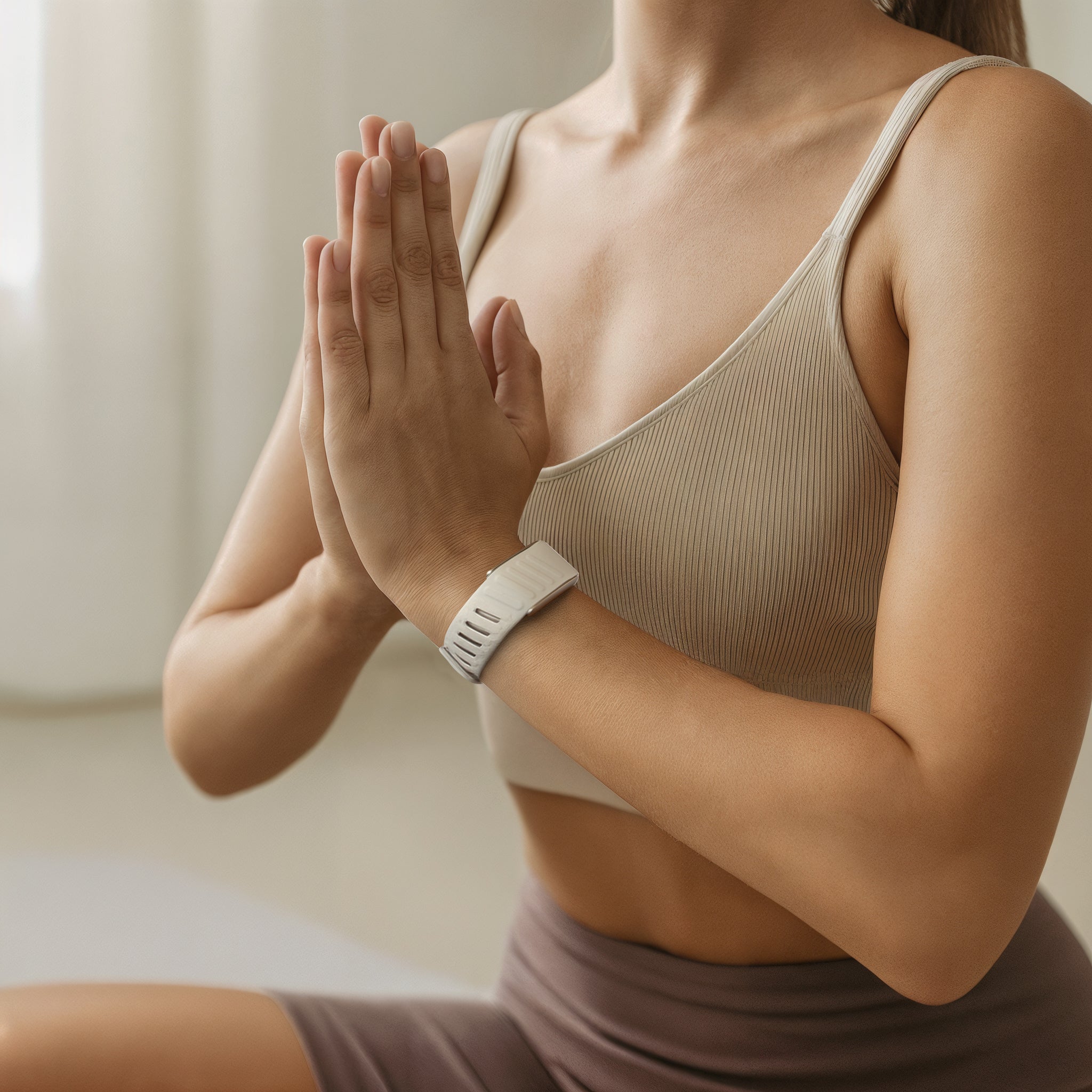 Bracelet sport compatible avec Whoop 4.0 (gris clair/noir)