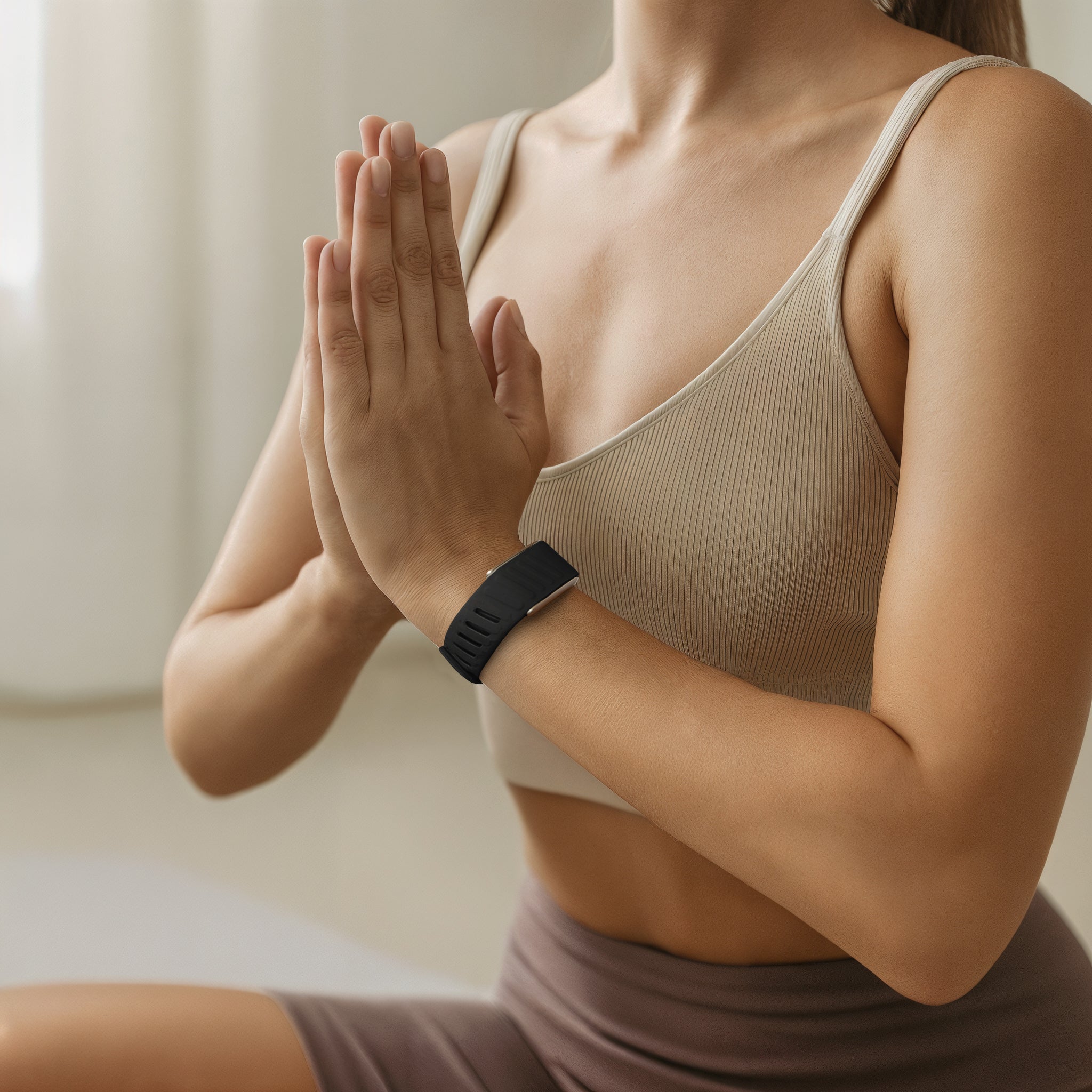 Bracelet sport compatible avec Whoop 4.0 (noir/gris)