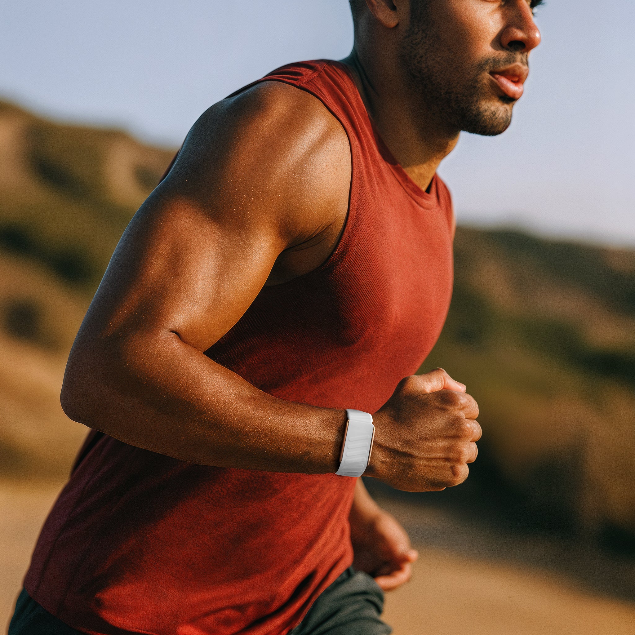 Bracelet sport compatible avec Whoop 4.0 (gris clair/noir)