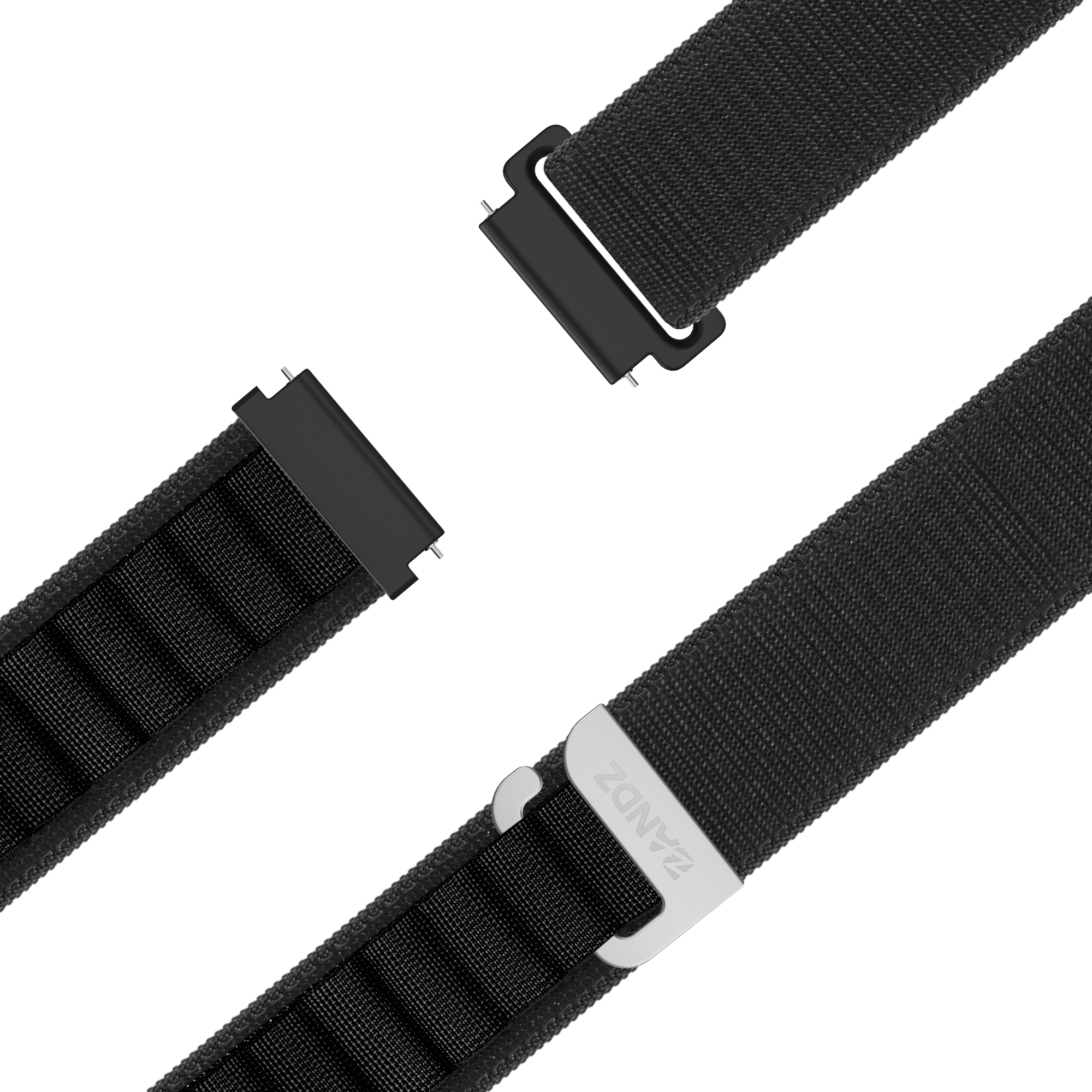 Bandz Amazfit Bip 3 (Pro) Alpine Nylon Strap (Black)