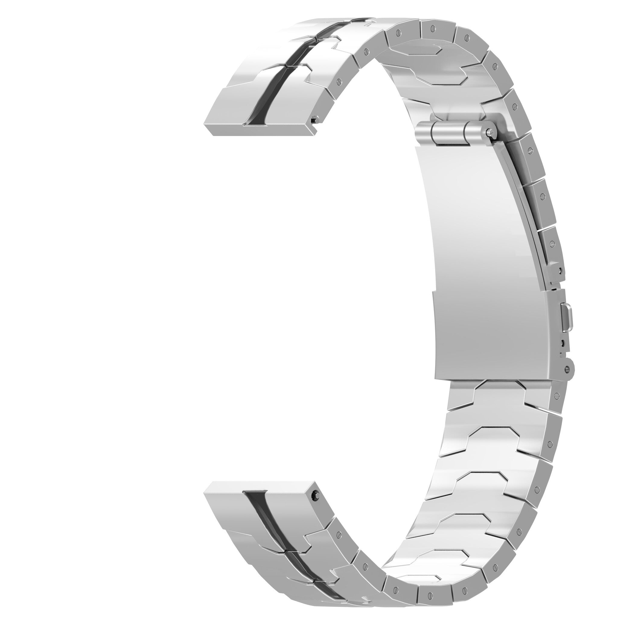 Bracelet acier Amazfit GTS 2 (argent/noir)