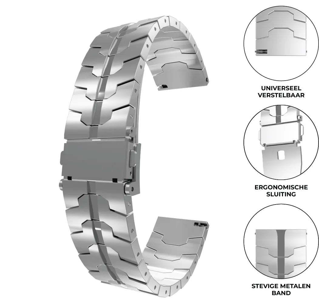 Bracelet acier iron OnePlus Watch 3 (argent)