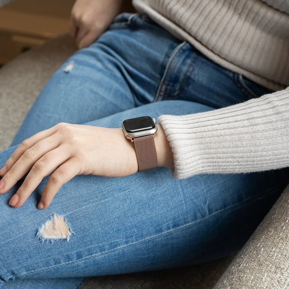 Bracelet Milanais Apple Watch (rosé)