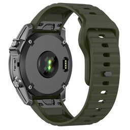 Bracelet silicone outdoor Garmin Instinct E - 45mm (vert armée)