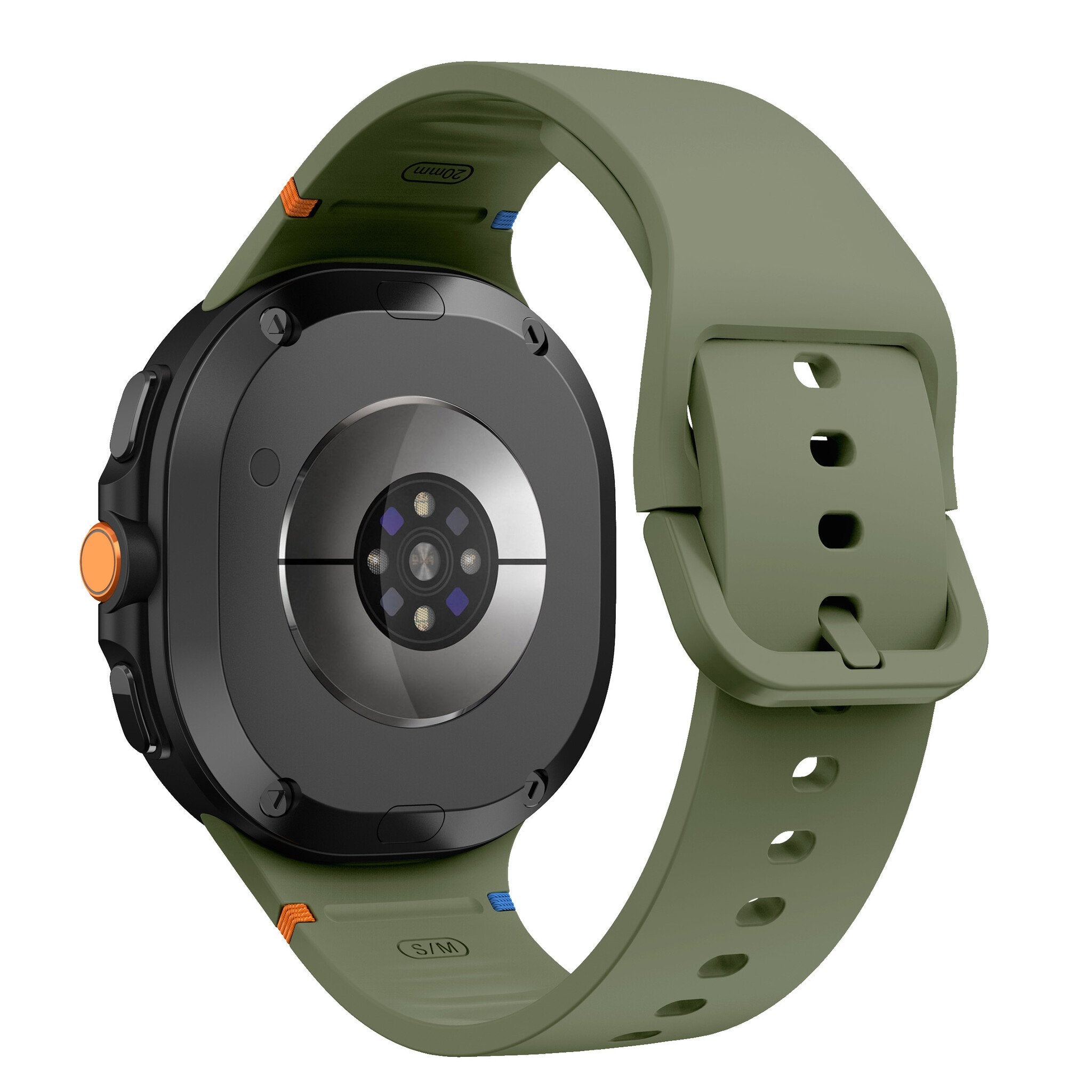 Bracelet silicone Samsung Galaxy Watch 8 - 40mm (vert militaire)