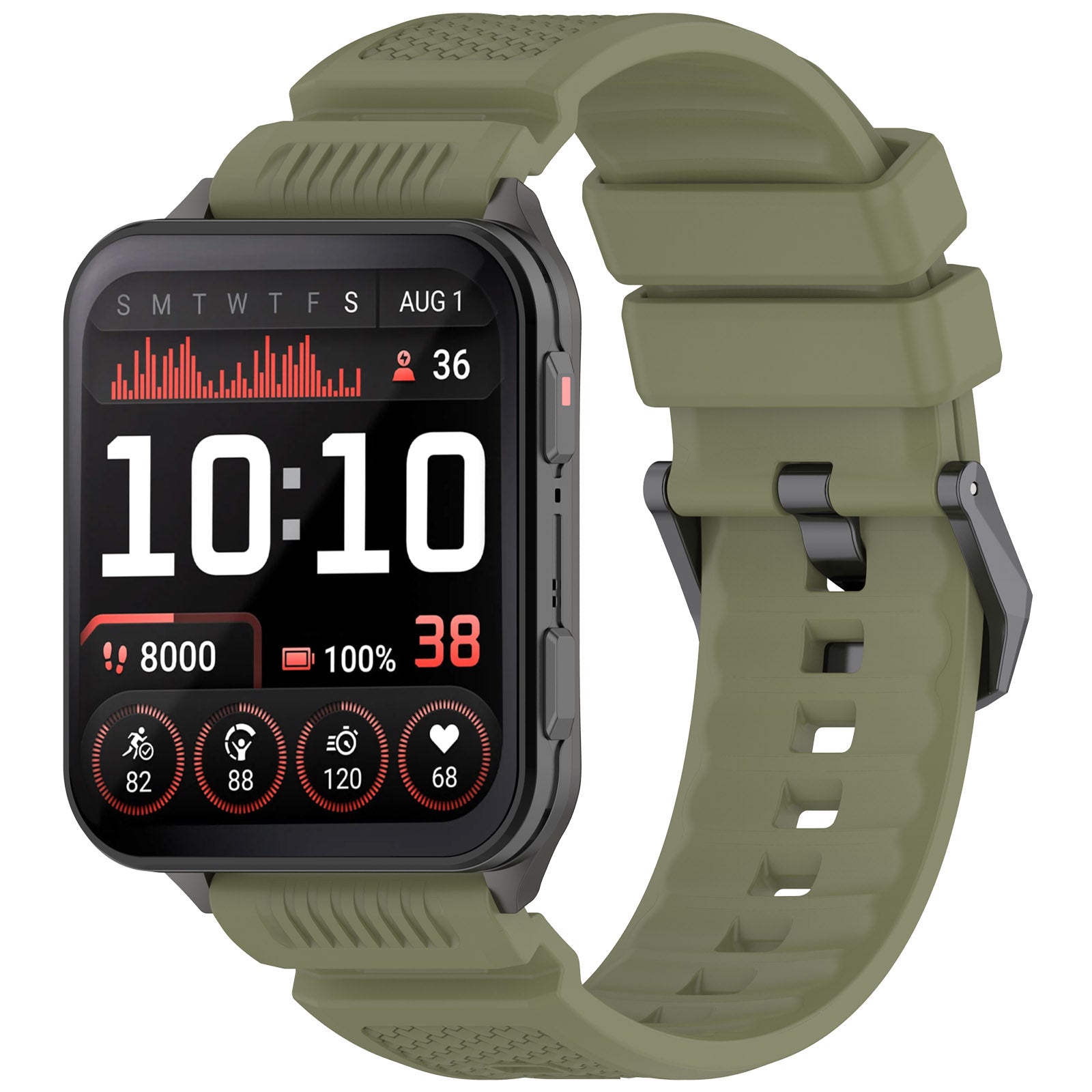 Bracelet silicone Garmin Venu X1 (vert militare)