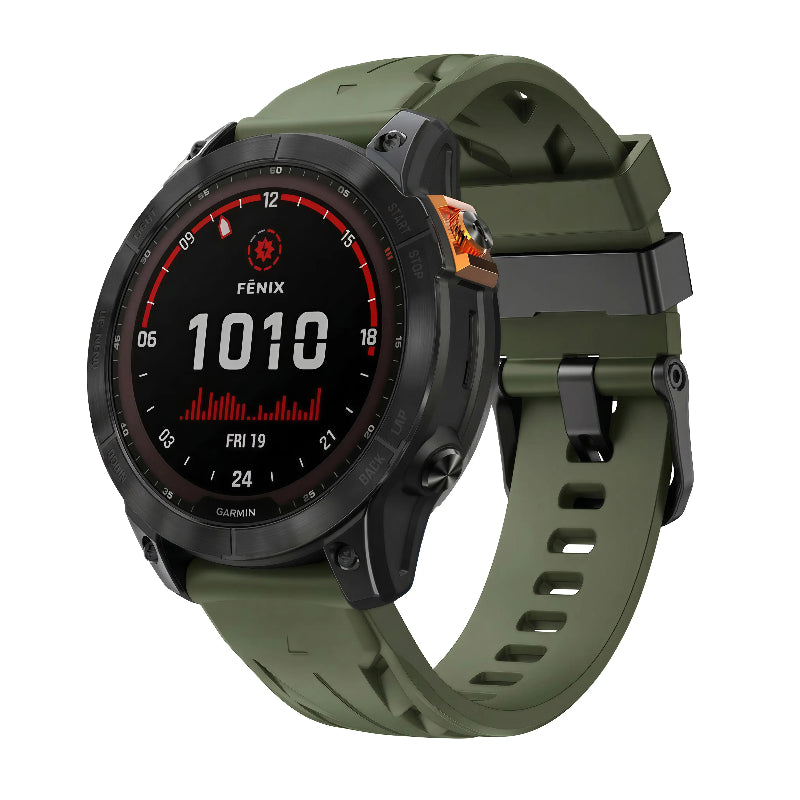 Garmin Quatix 8 Pro - 47mm Race Silicone Strap (Army Green)