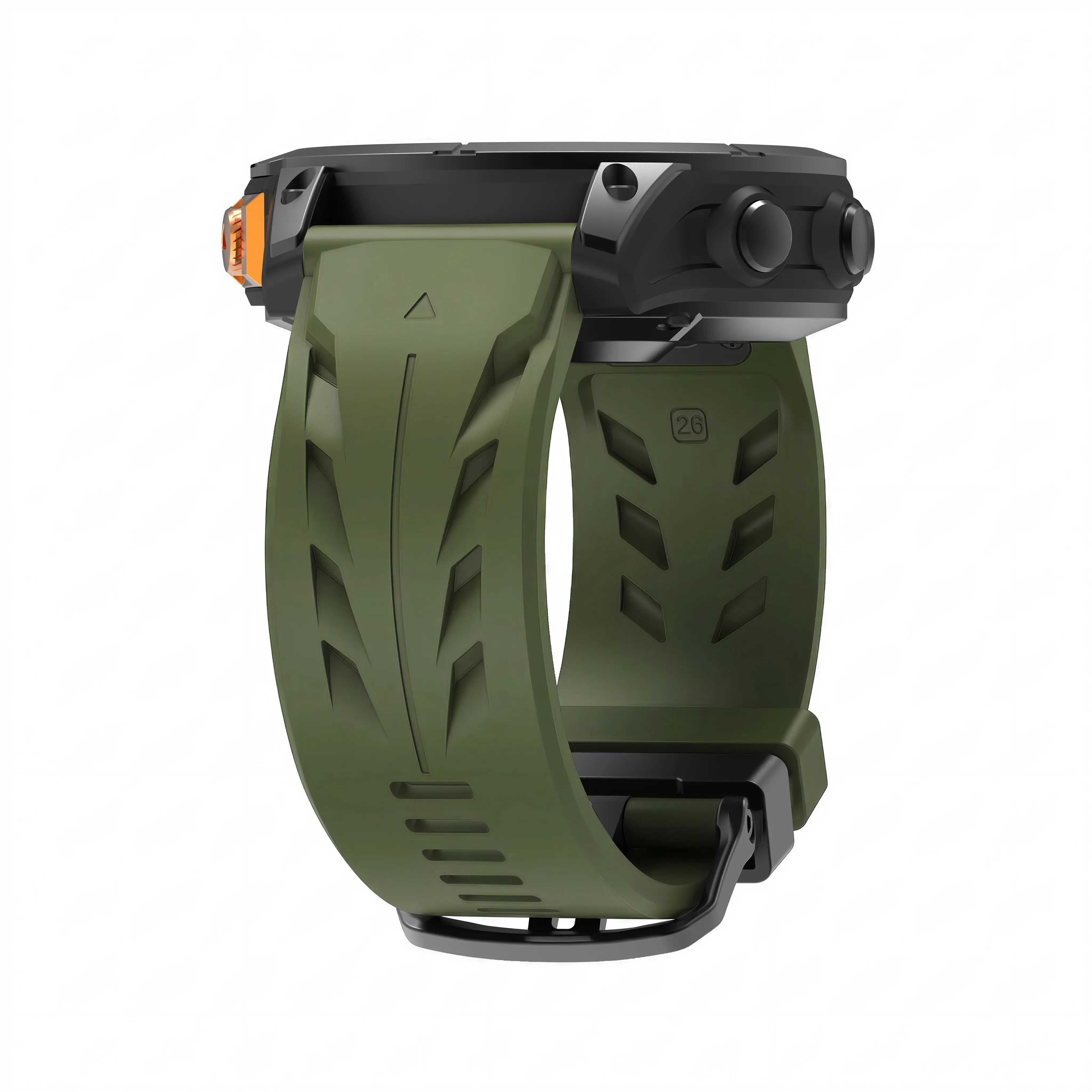 Garmin Quatix 8 Pro - 47mm Race Silicone Strap (Army Green)