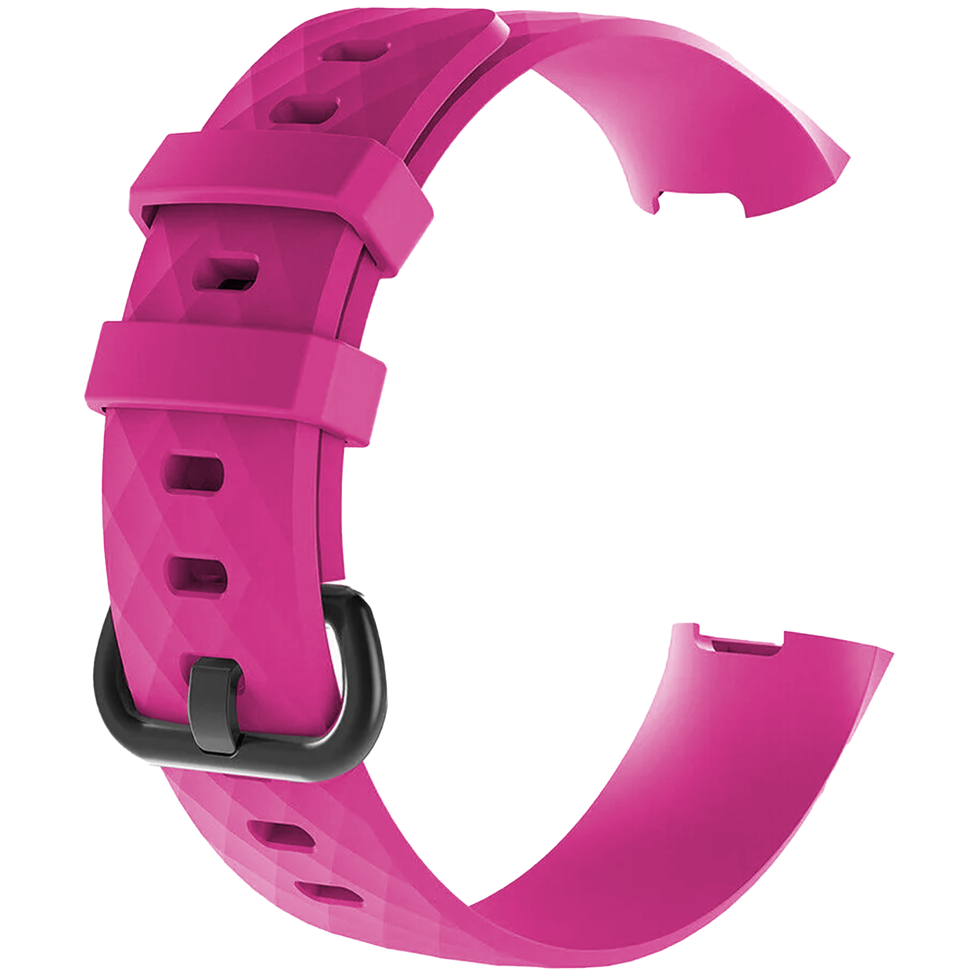 Bracelet silicone Fitbit Charge 4 (rose vif)