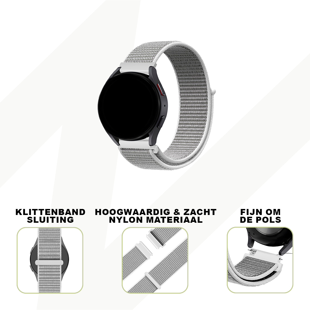 Bandz Garmin Vivoactive 3 Nylon Loop Strap (Grey)