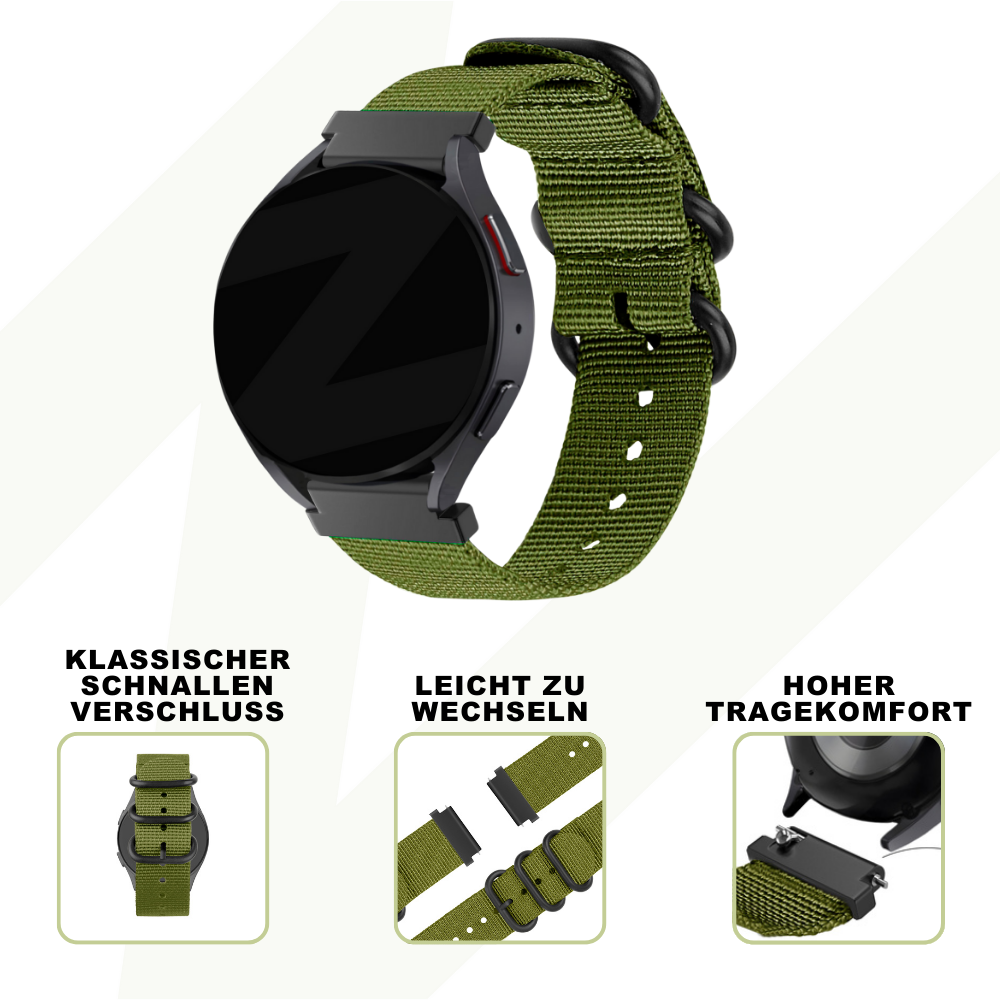 Bandz Bracelet nylon avec boucle Coros Pace 2 (vert)