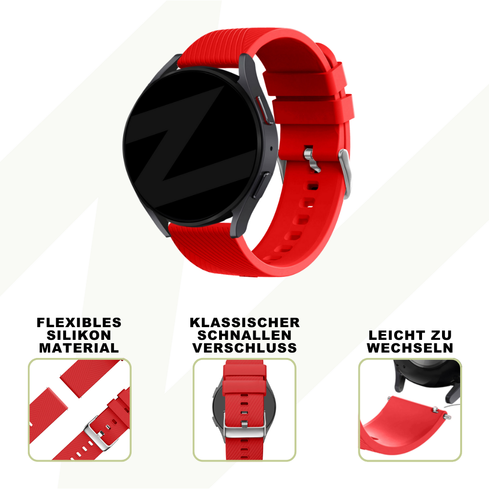 Bandz Bracelet silicone 'Deluxe' Coros Apex 2 Pro (rouge)