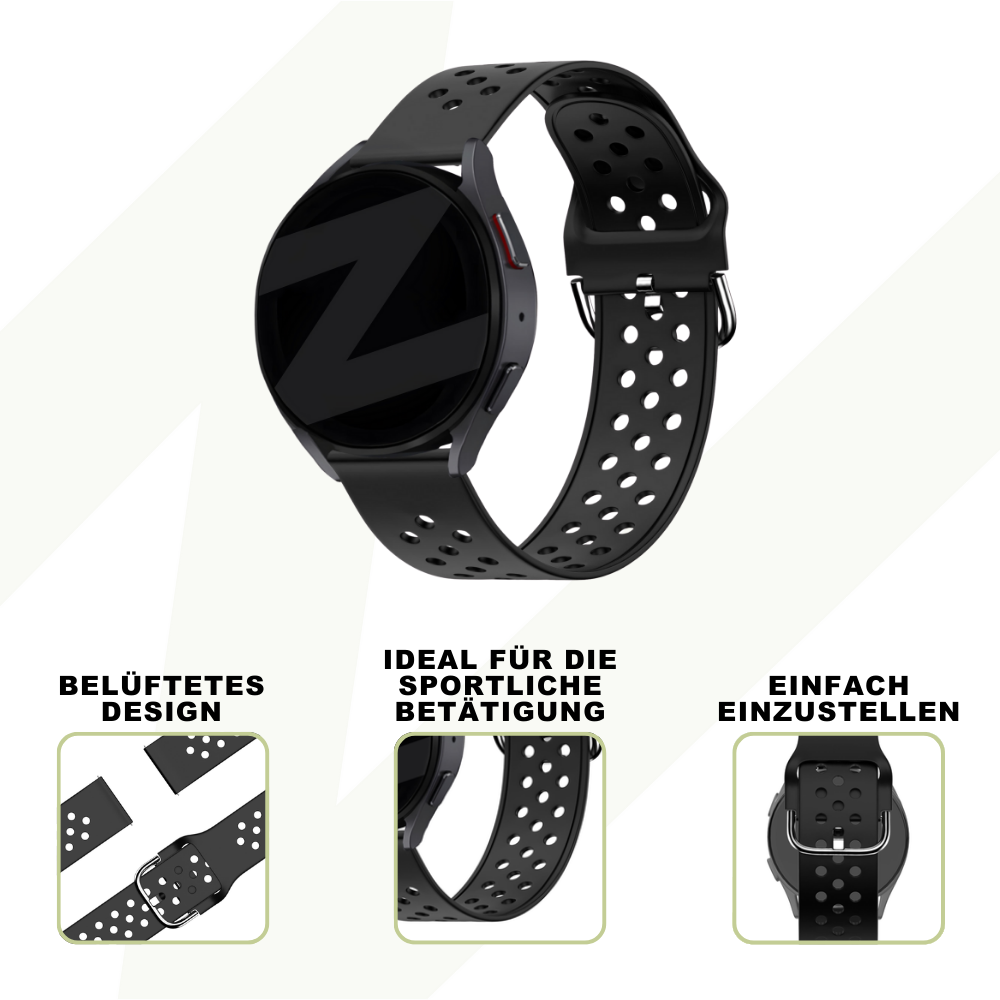 Bandz Oppo Watch X2 Sport Strap 'Air' (Black)