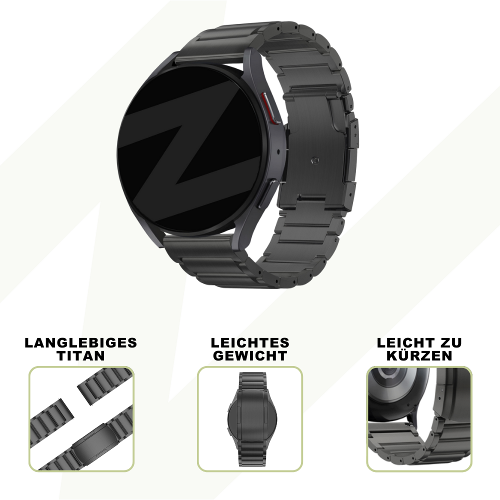 Bandz Bracelet titane avec maillons Suunto 5 Peak (noir)