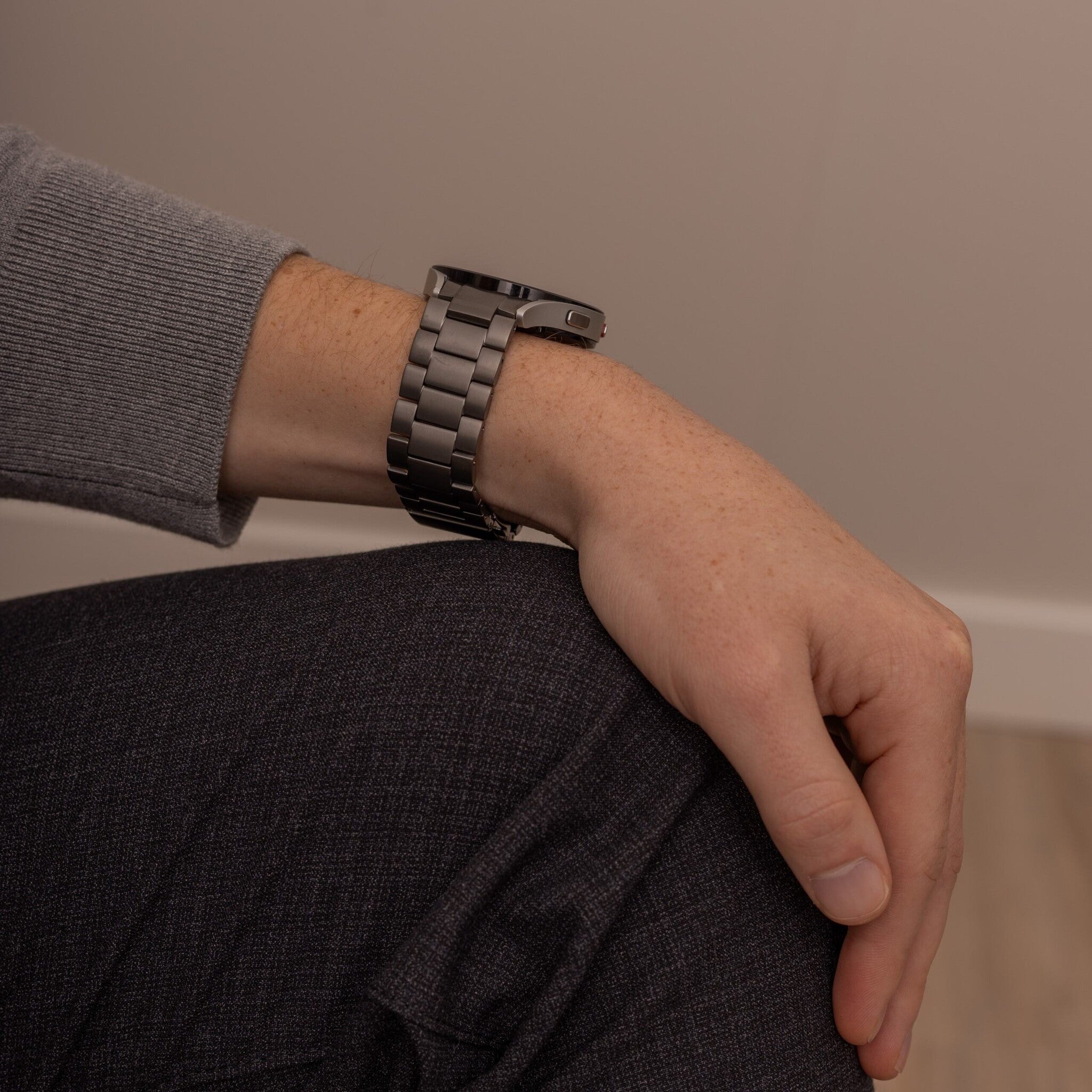 Bracelet titane Samsung Galaxy Watch 5 - 40mm (gris)