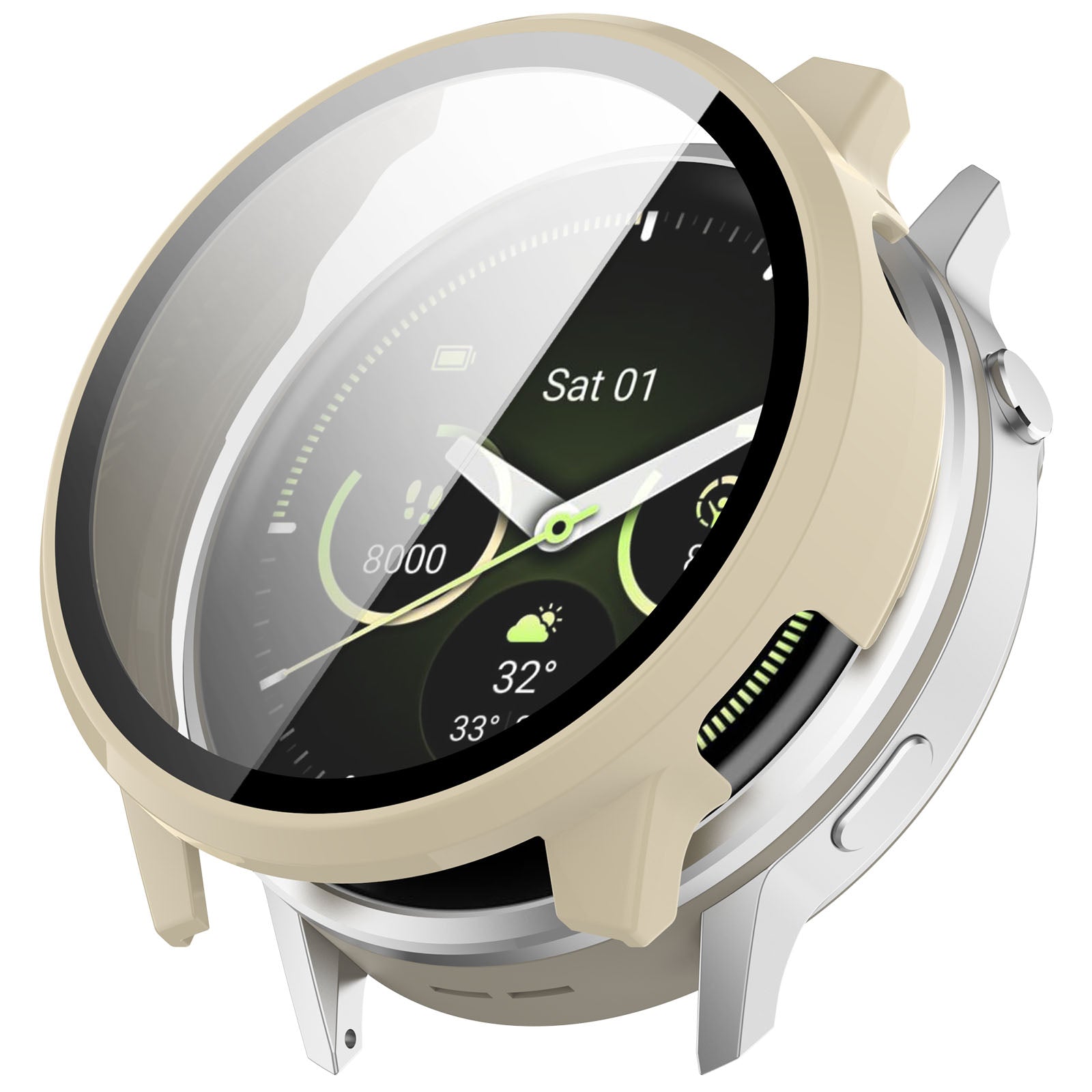 Coque dure avec verre Garmin Venu 4 - 41mm (noir)