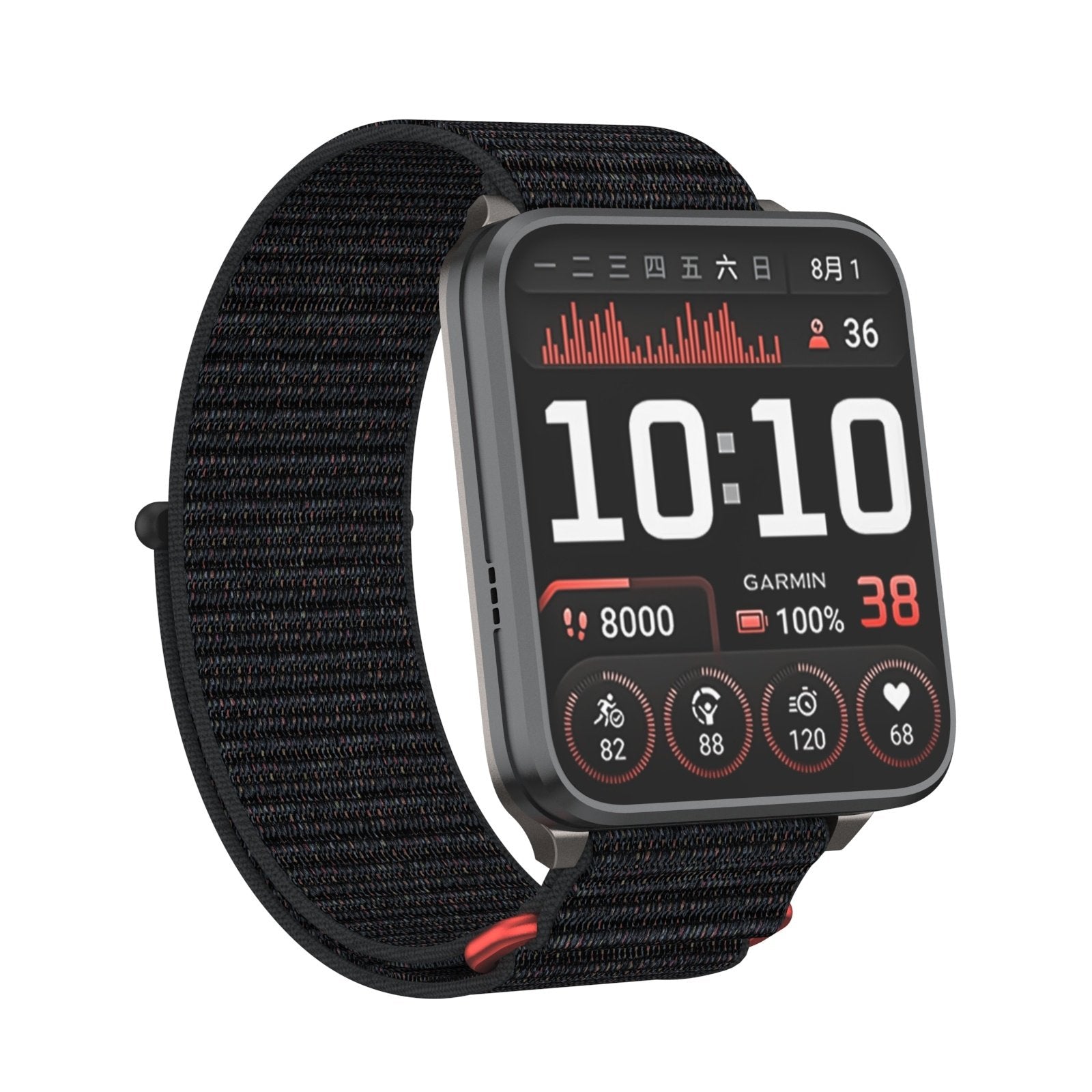 Bracelet nylon Garmin Venu X1 (noir)