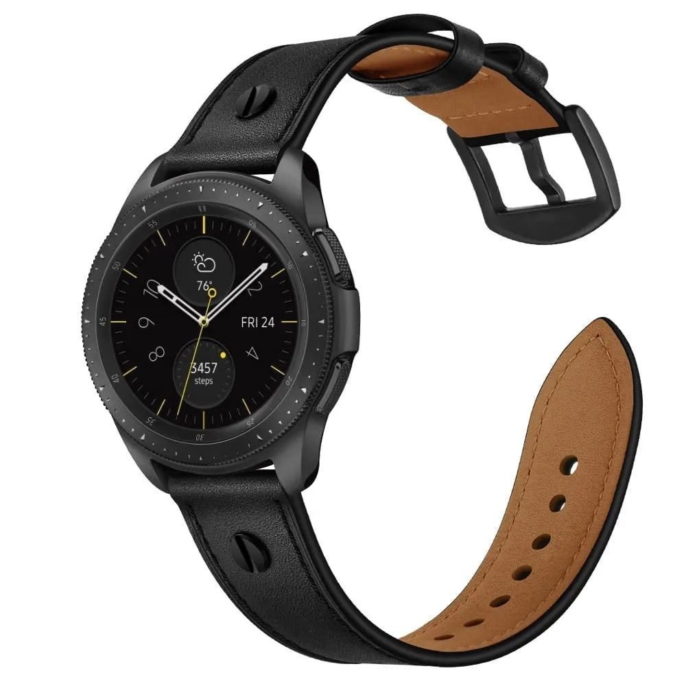 Coros Apex 42mm Leather Strap with Screw (Black)