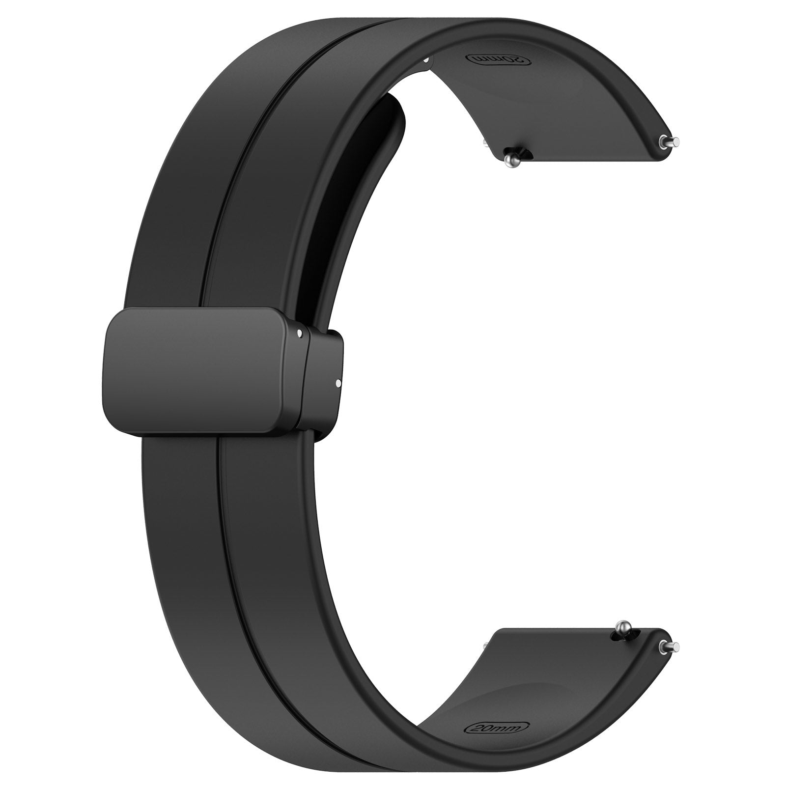 Withings ScanWatch Nova D-Buckle Silicone Strap (Black)