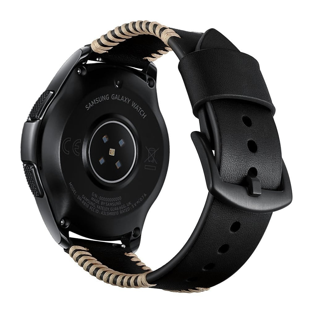 Bracelet cuir tissée Oppo Watch X2 (noir)