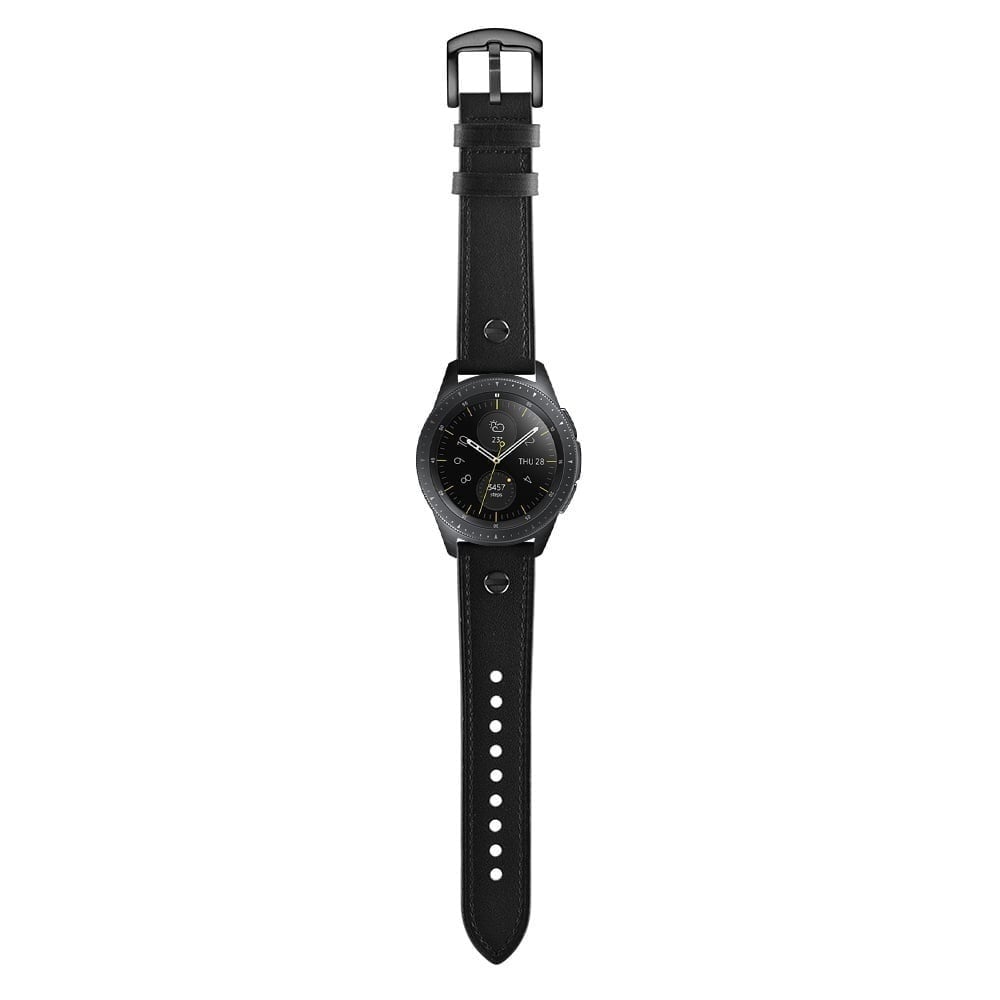 Bracelet cuir vissé Huawei Watch Ultimate (noir)