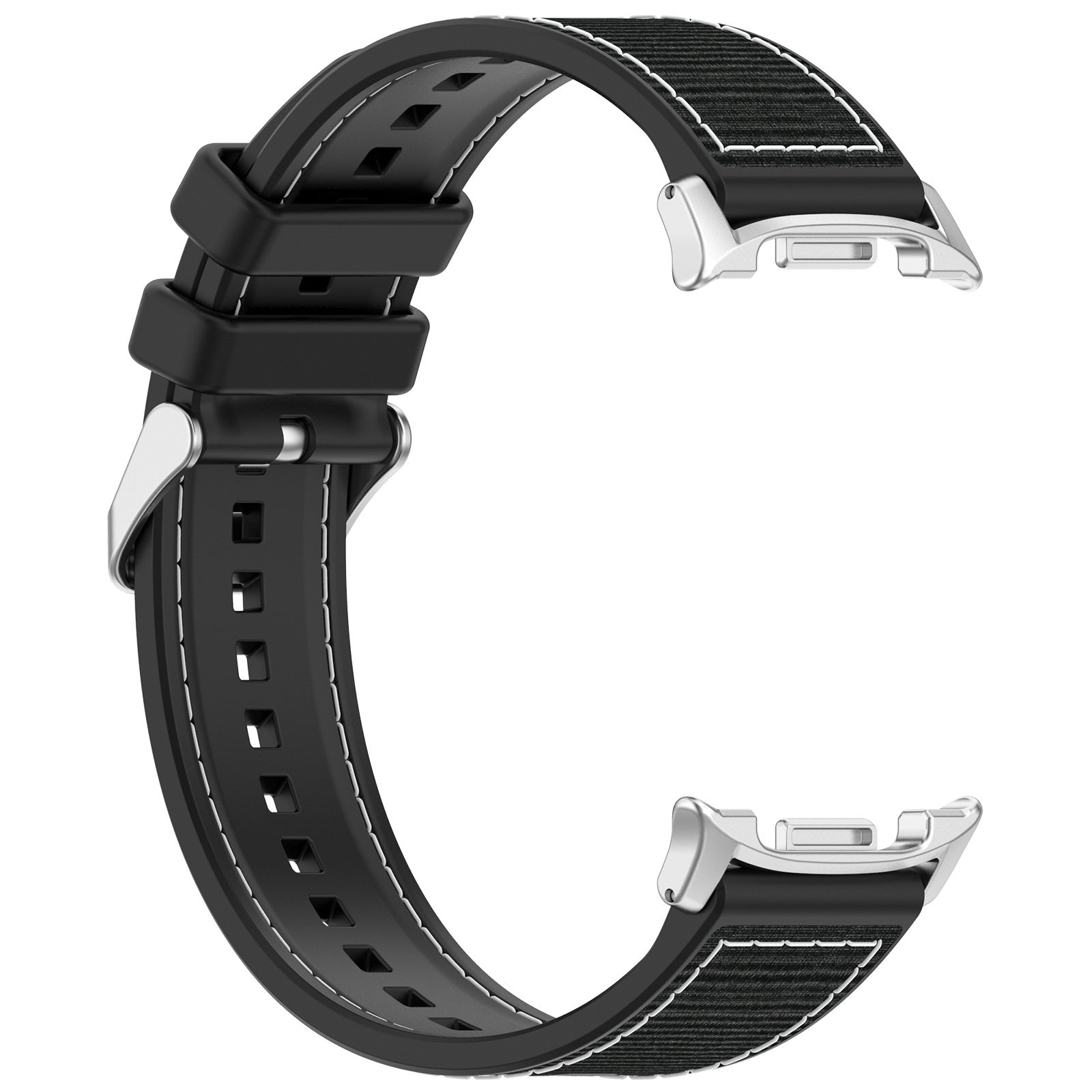 Bracelet nylon hybride Samsung Galaxy Watch 8 - 44mm (noir)