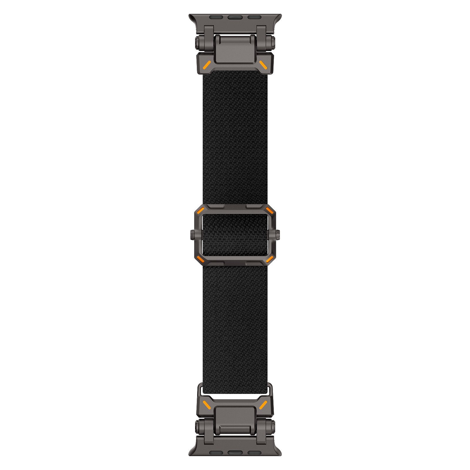 Bracelet en polyester 'Explorer' Apple Watch (noir/noir)