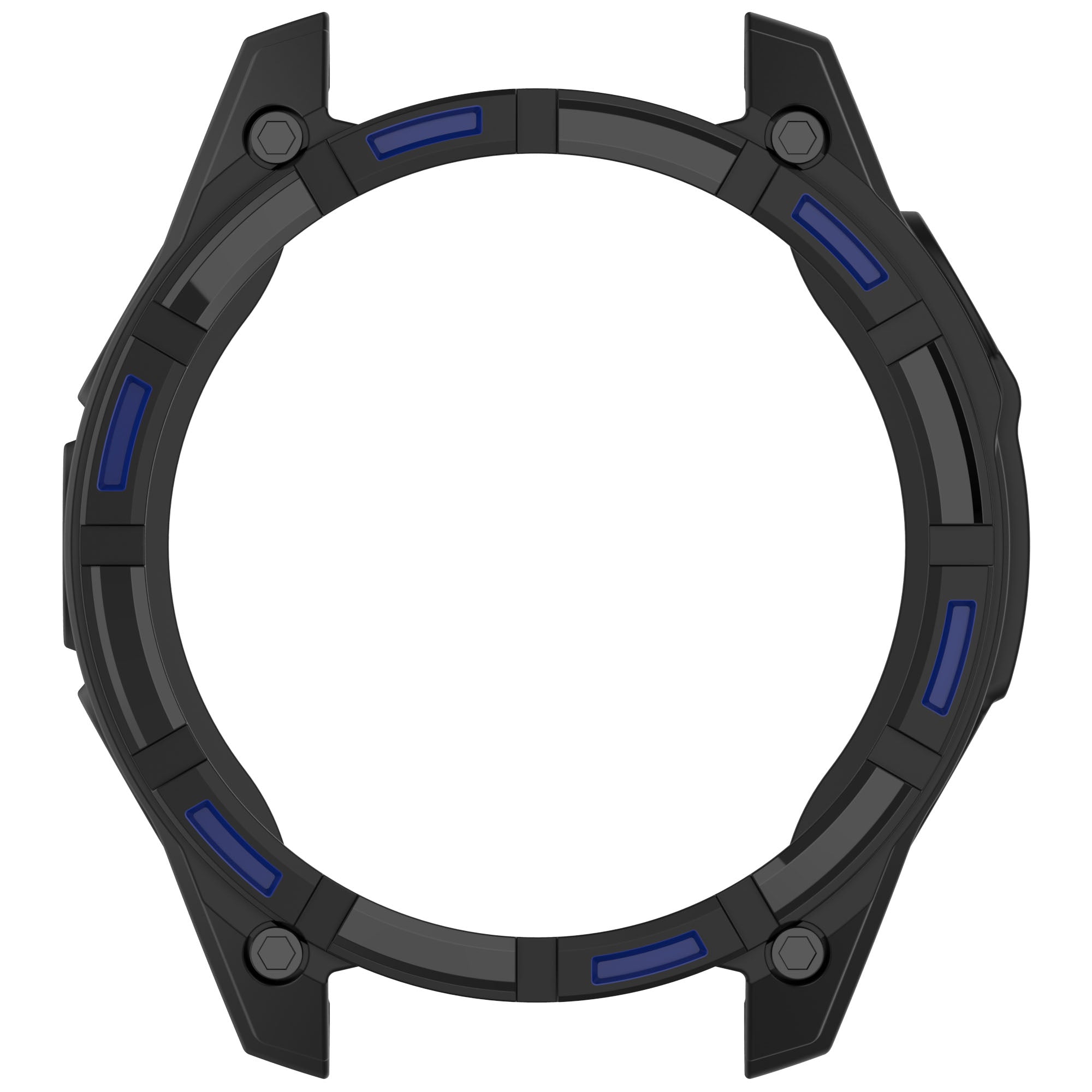 Coque TPU résistante Garmin Quatix 8 - 51mm (noir/bleu)