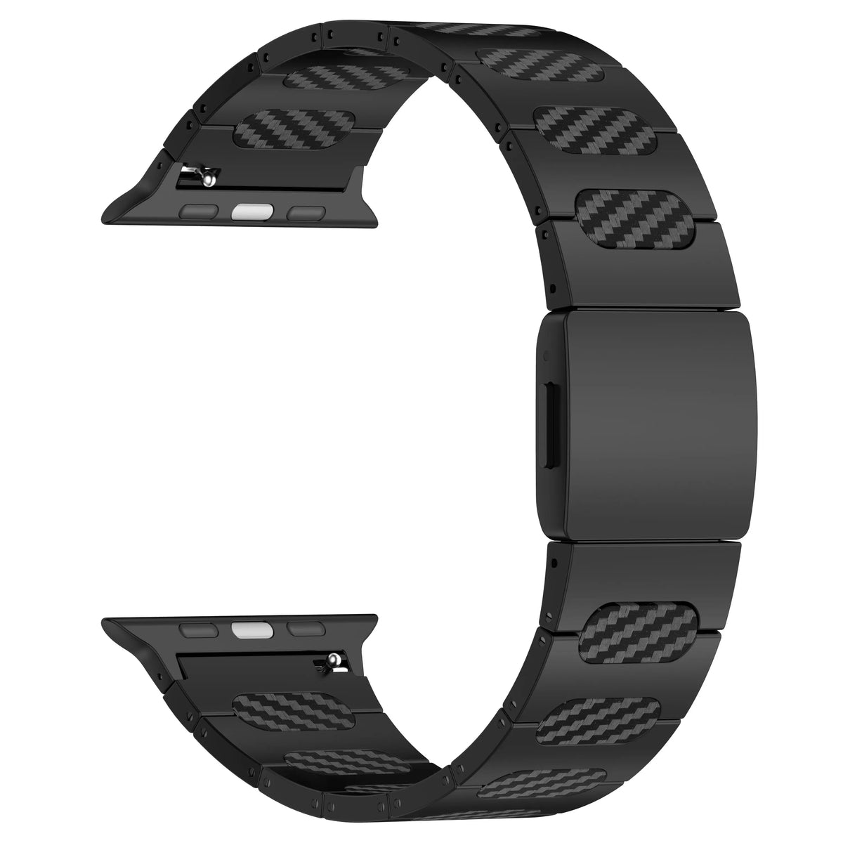 Bracelet acier hybride raffiné Apple Watch Ultra (negro/carbono)