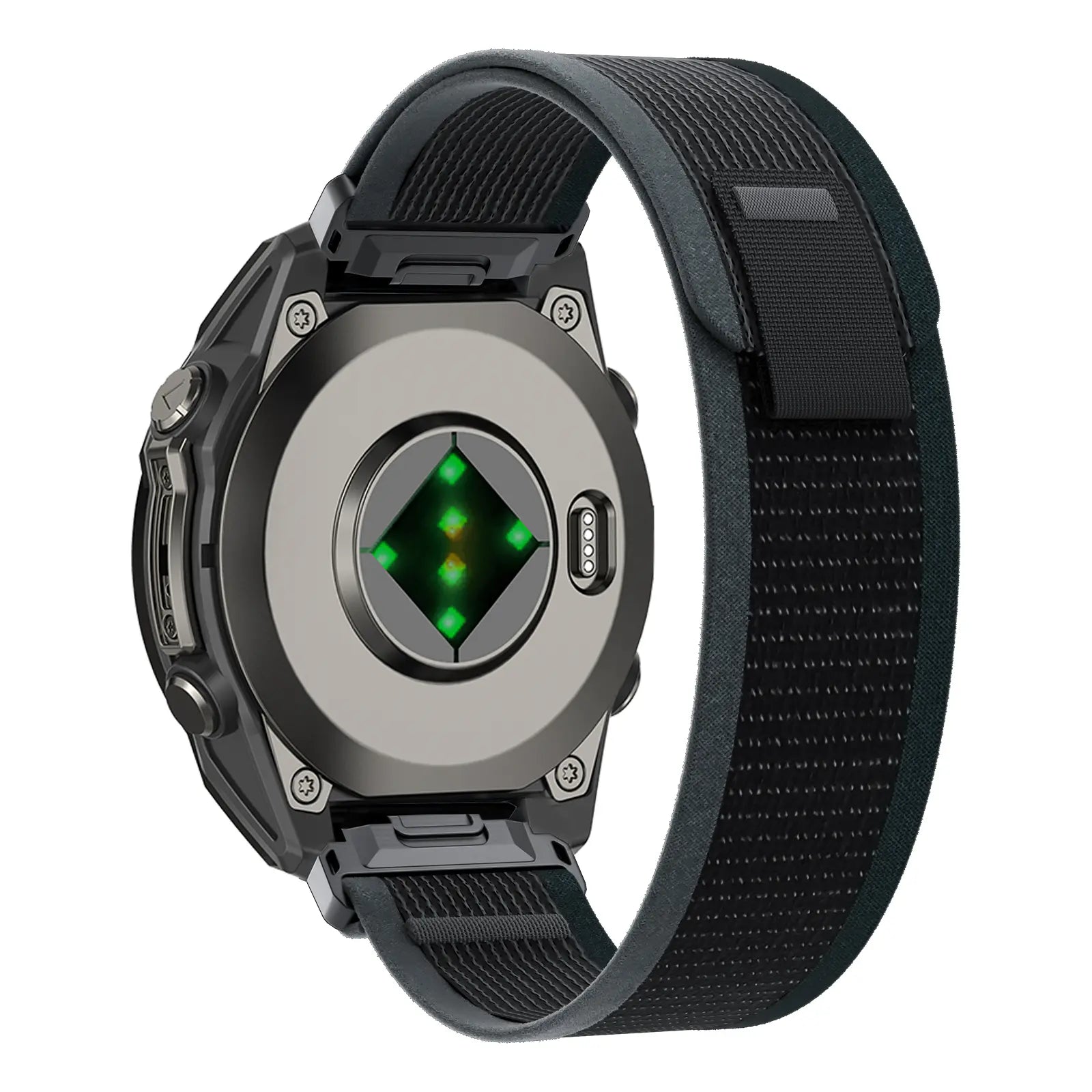 Bracelet trail loop premium Garmin Quatix 8 Pro - 47mm (noir/vert)