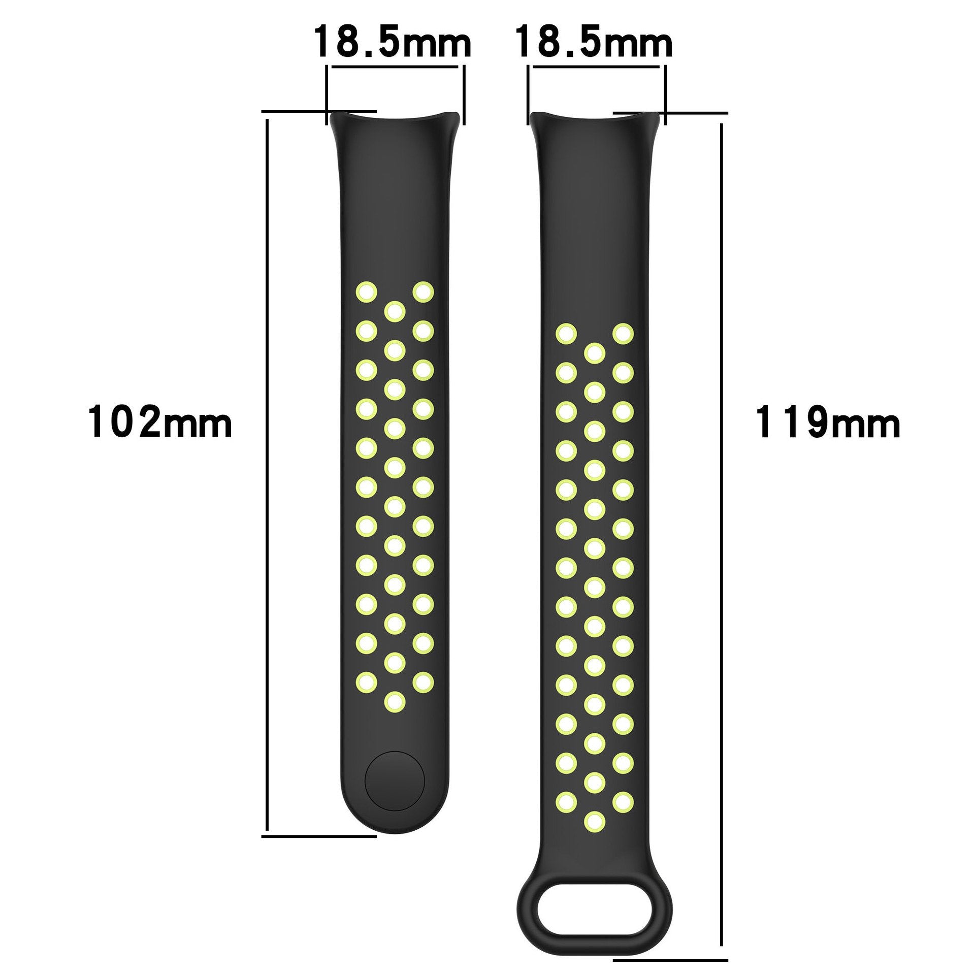 Bracelet sport Xiaomi Smart Band 9 (noir/citron vert)
