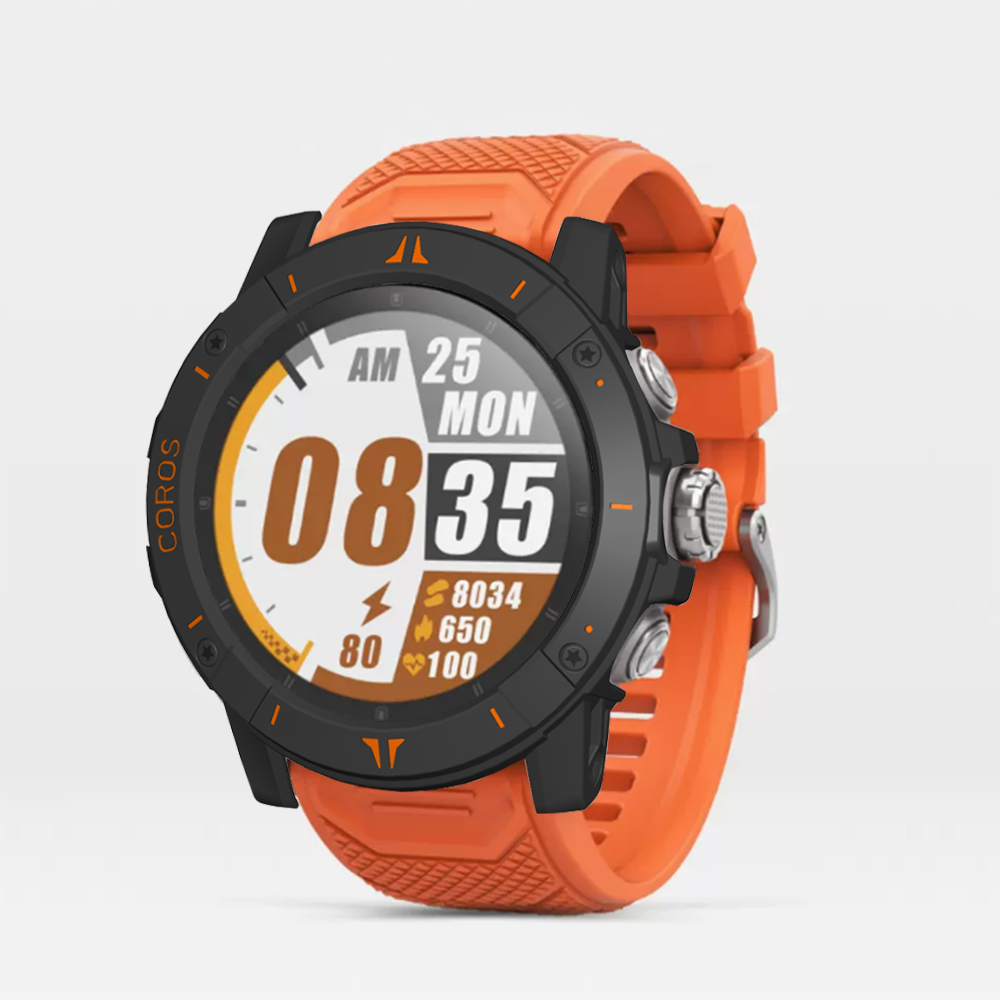 Coque rigide Coros Vertix 2s (noir-orange)