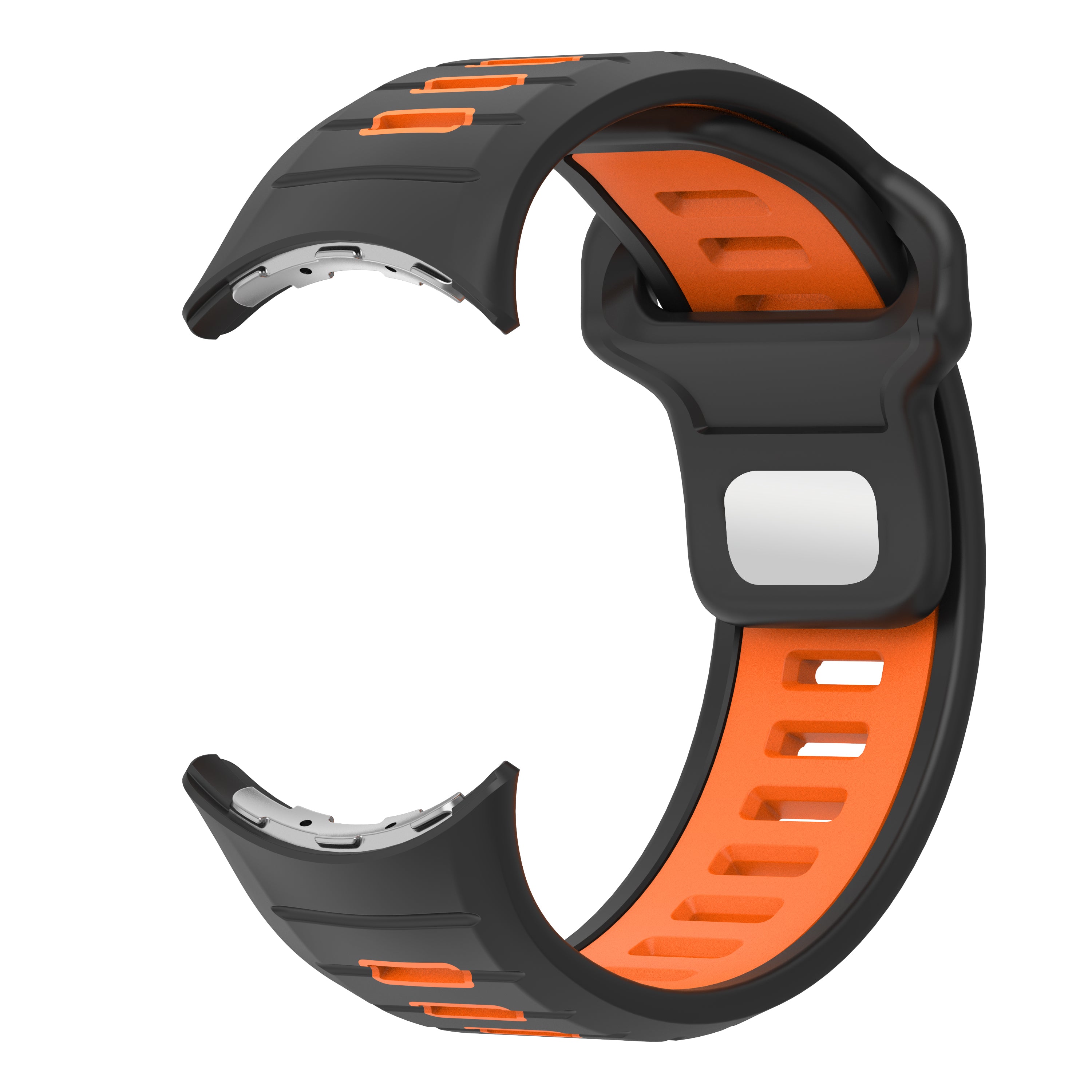 Google Pixel Watch 3 - 45mm Sport Duo Strap (Black/Orange)