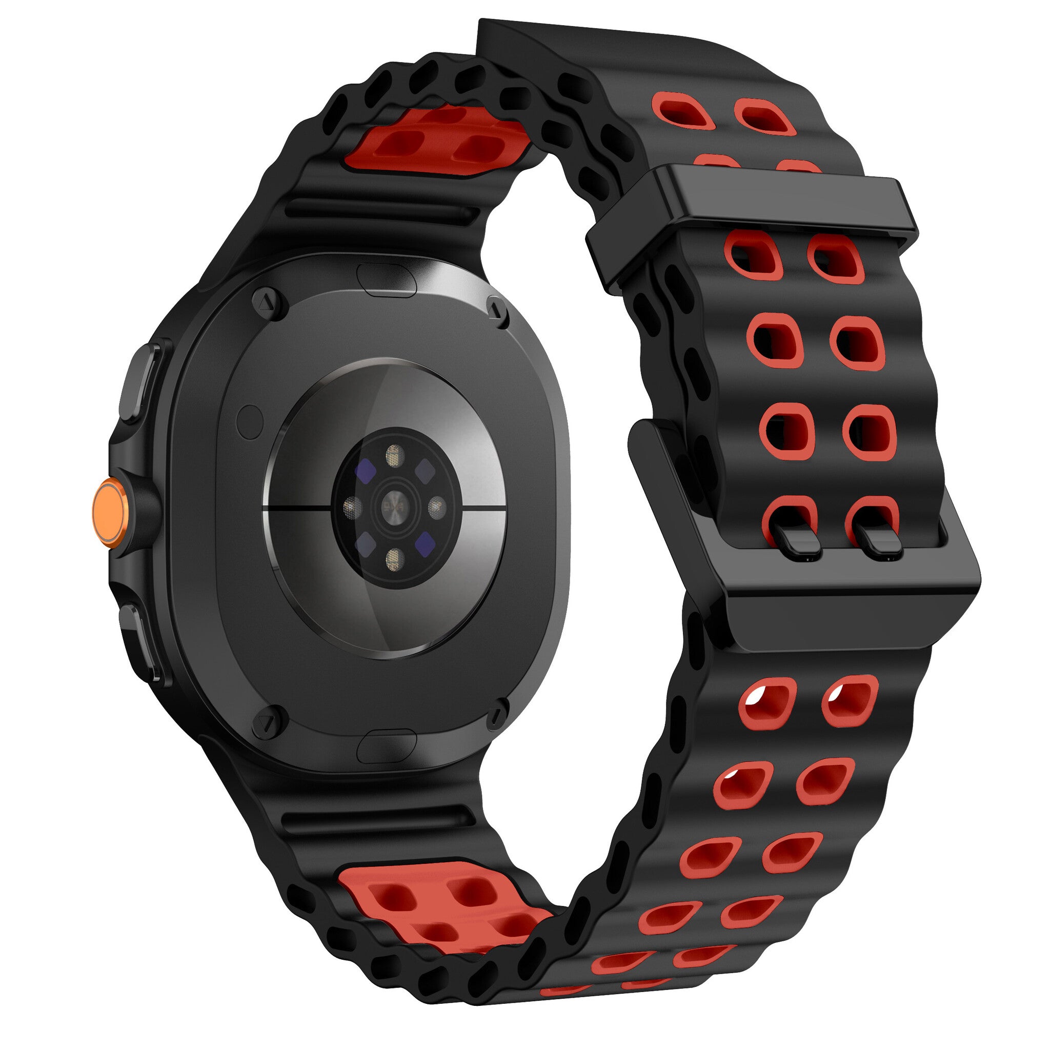 Bracelet Ocean Samsung Galaxy Watch 8 - 44mm (noir/rouge)