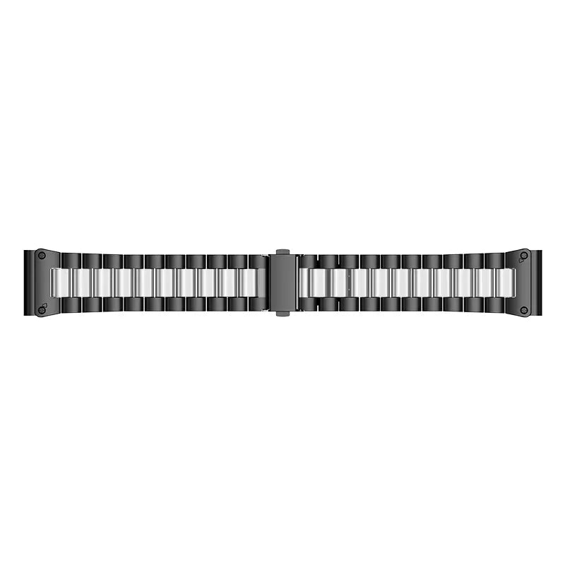 Garmin Fenix 5x/6x Premium Steel Strap (Black/Silver)