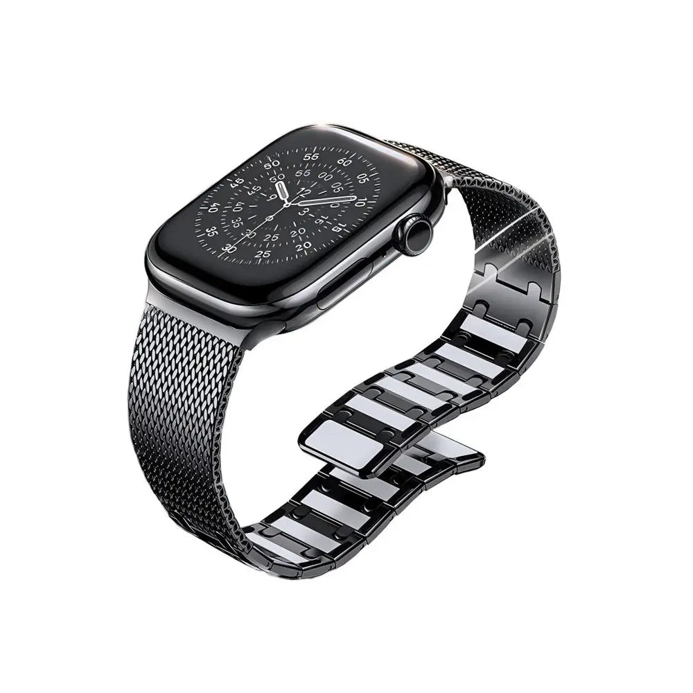 Bracelet Milanais solide Apple Watch (noir)