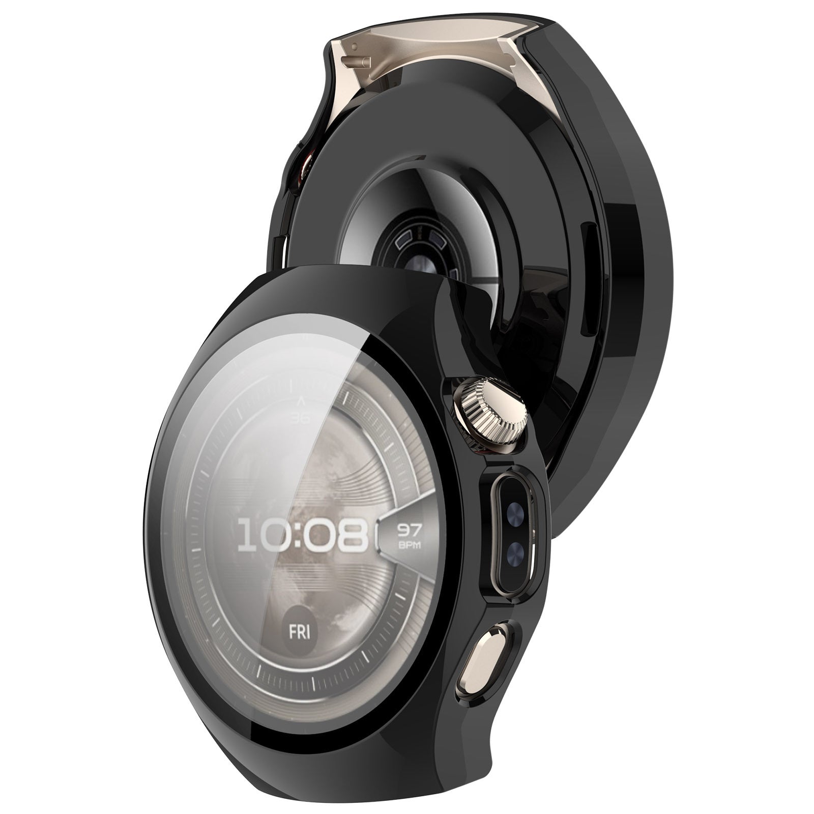 Huawei Watch 5 - 46mm Hard Case with Glass (Black)