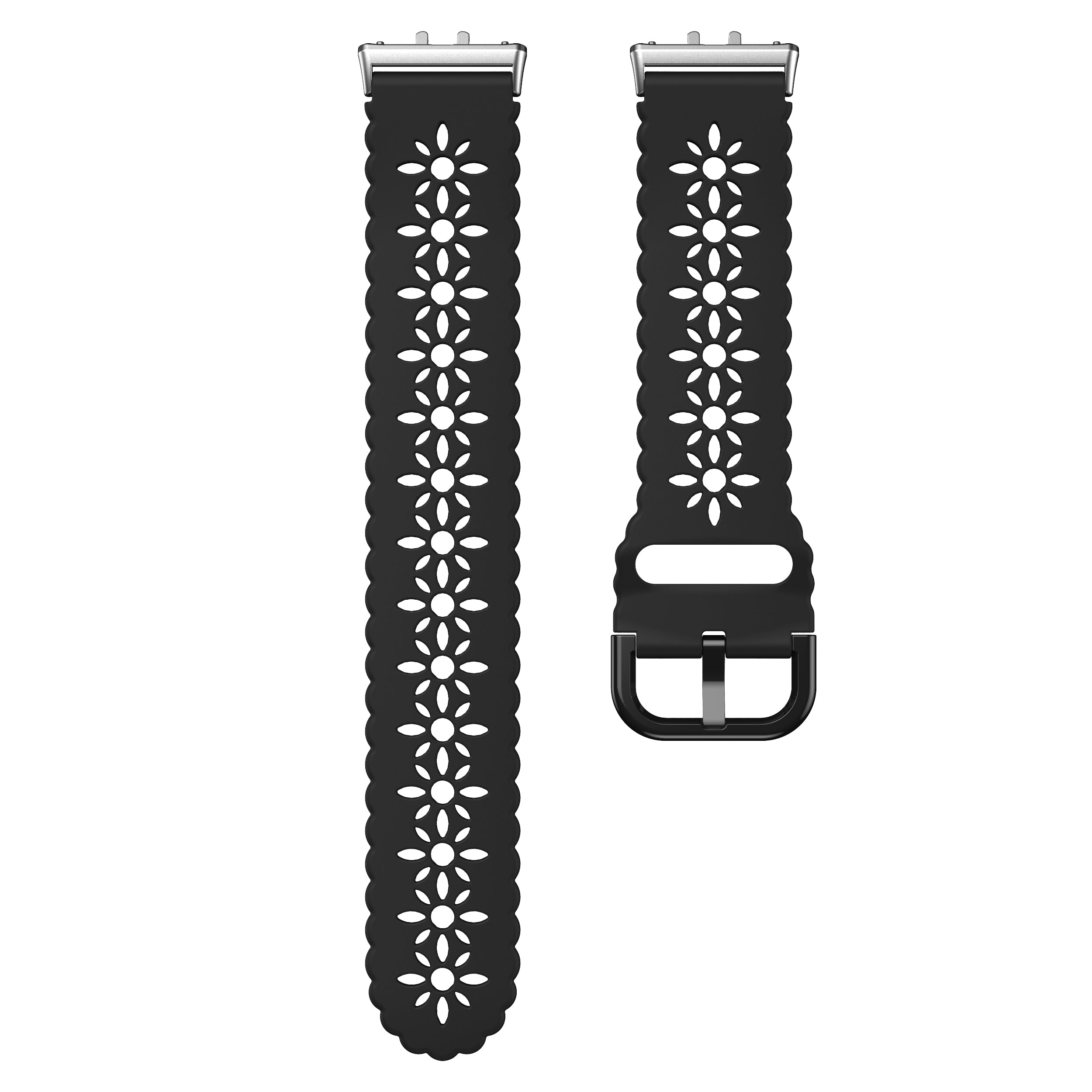 Bracelet silicone Samsung Galaxy Fit 3 avec motif (noir)