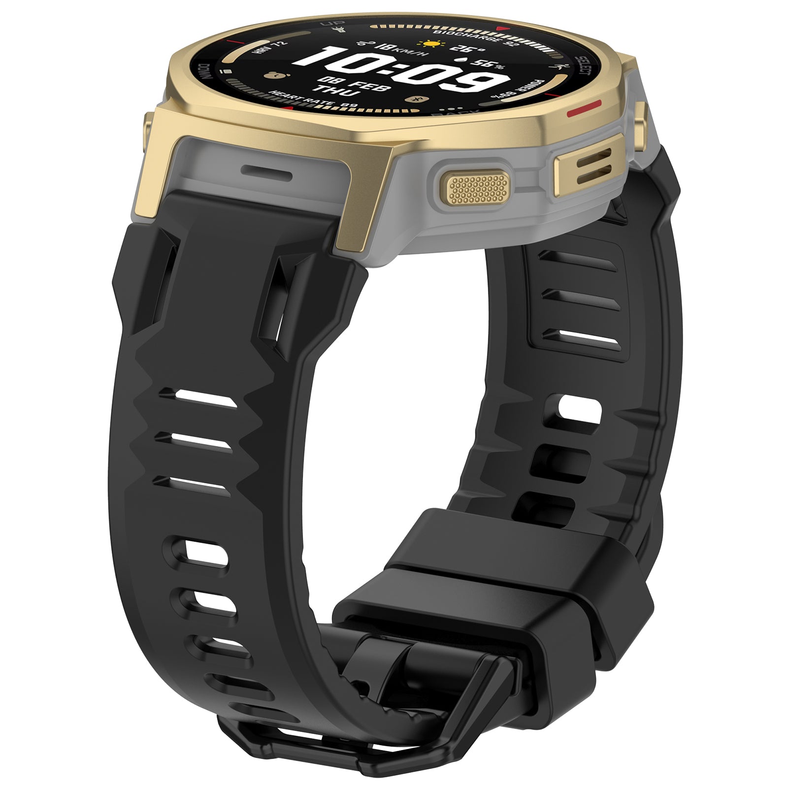 Bracelet silicone Amazfit T-Rex 3 Pro - 44mm (noir)