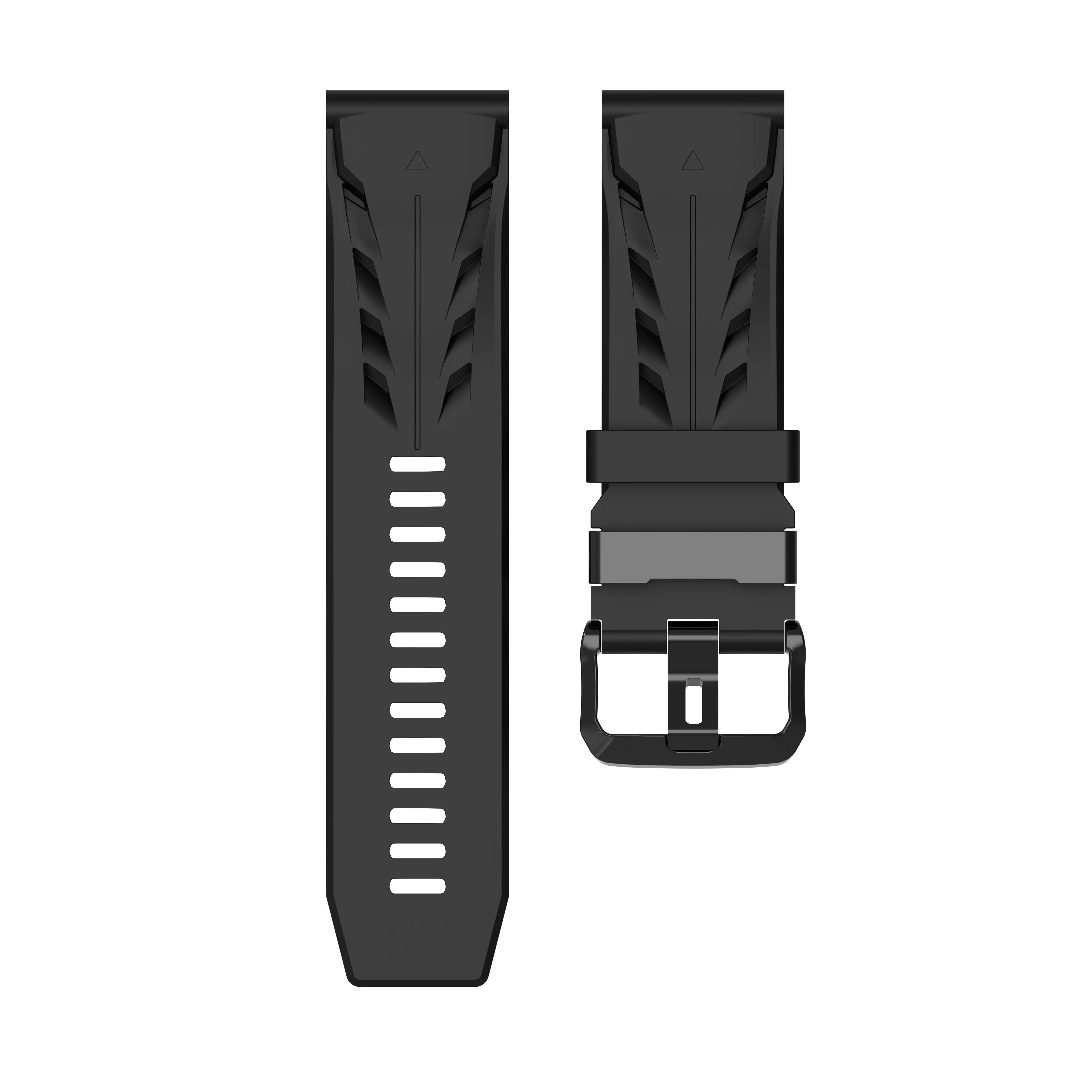 Bracelet silicone race Garmin Quatix 8 Pro - 47mm (noir)