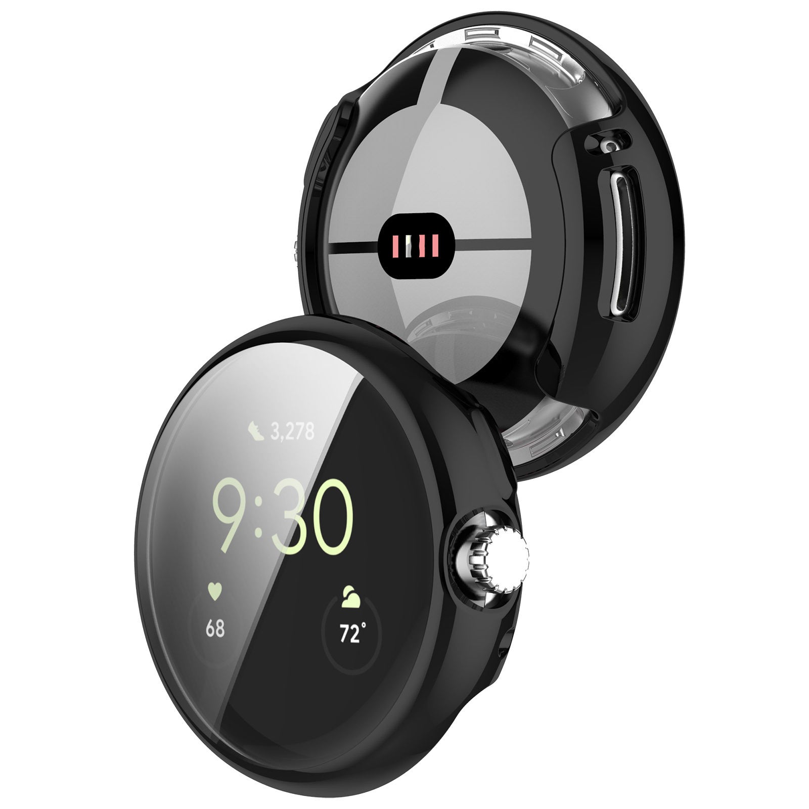Coque TPU Google Pixel Watch 4 - 45mm (noir)