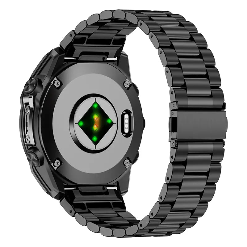 Bracelet acier premium Garmin Tactix 8 - 47mm (noir)
