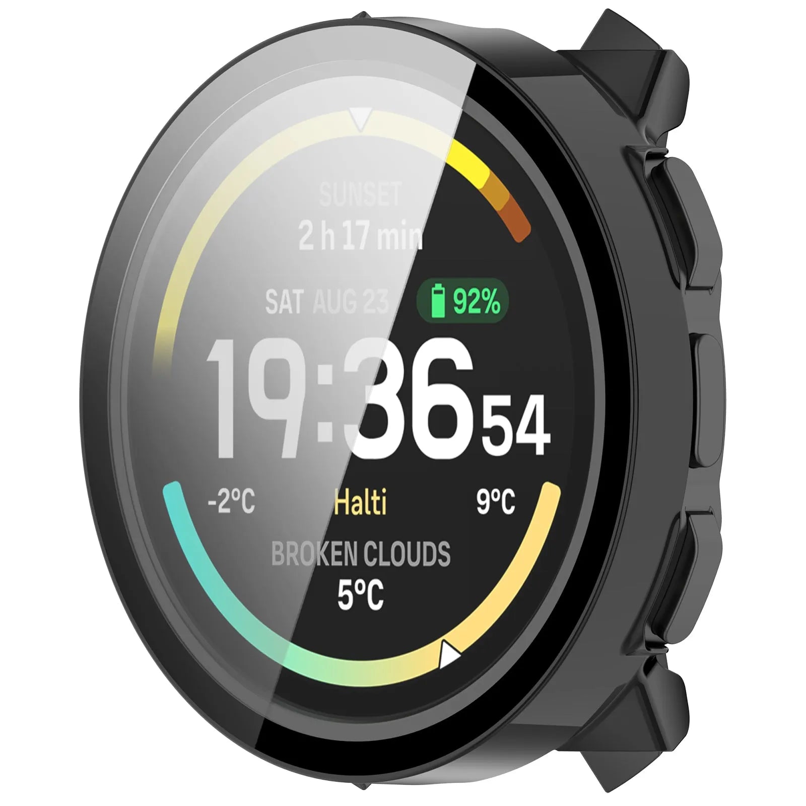 Coque en verre Suunto Vertical 2 PC (noir)