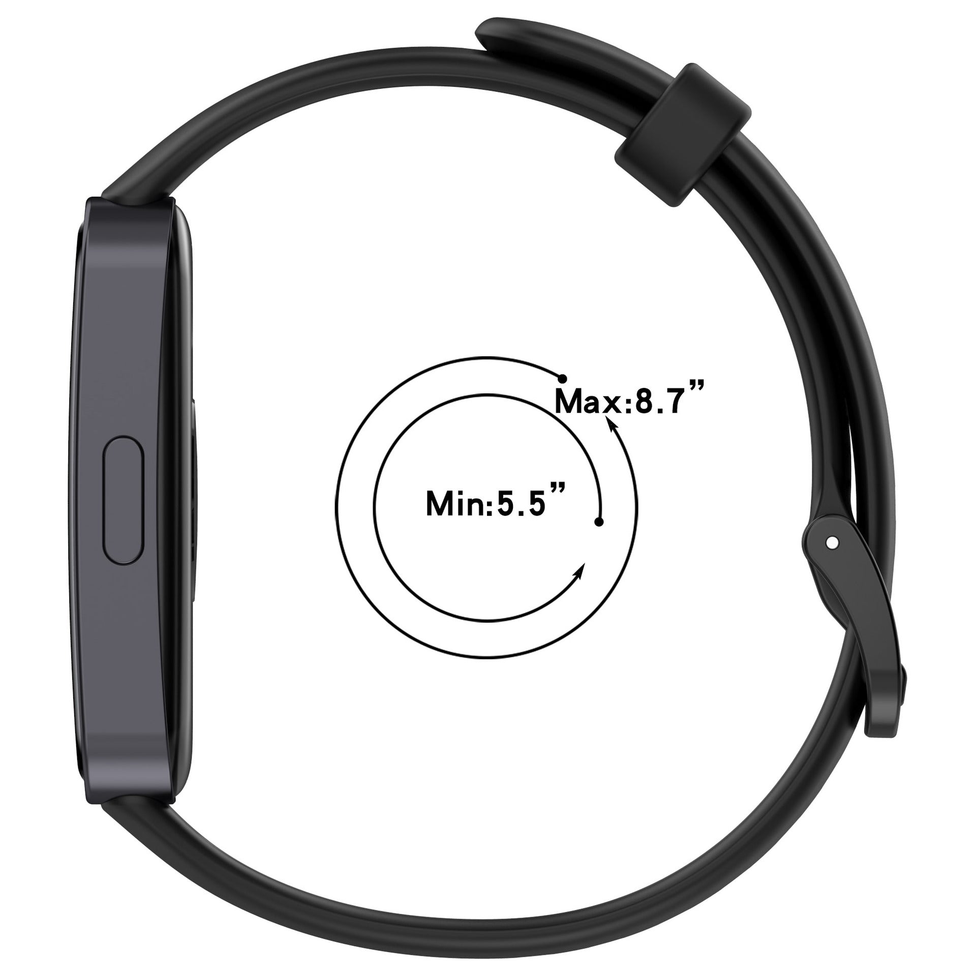 Huawei Band 8 Silicone Classic Strap (Black)