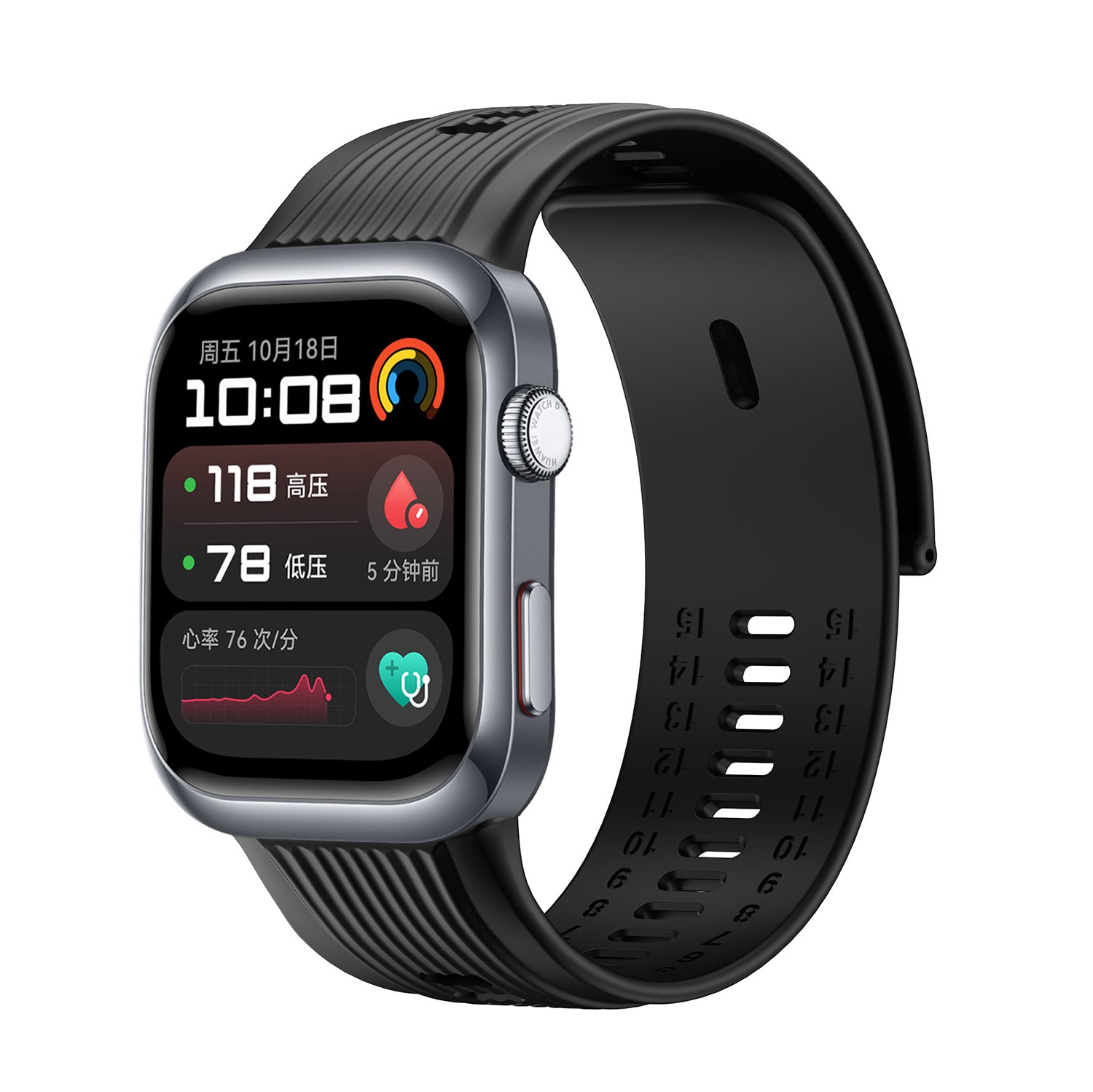 Bracelet silicone Huawei Watch D2 (noir)