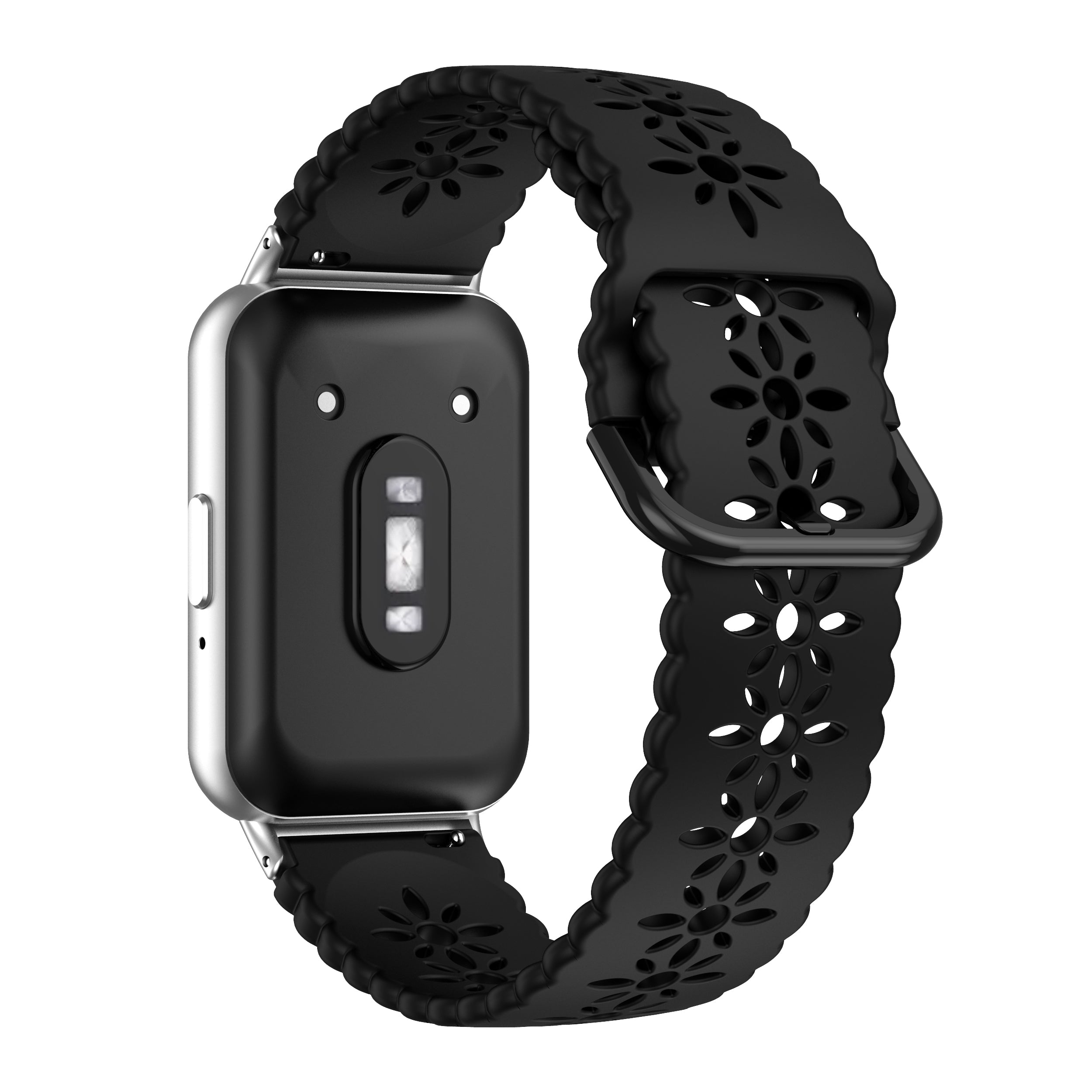 Bracelet silicone Samsung Galaxy Fit 3 avec motif (noir)